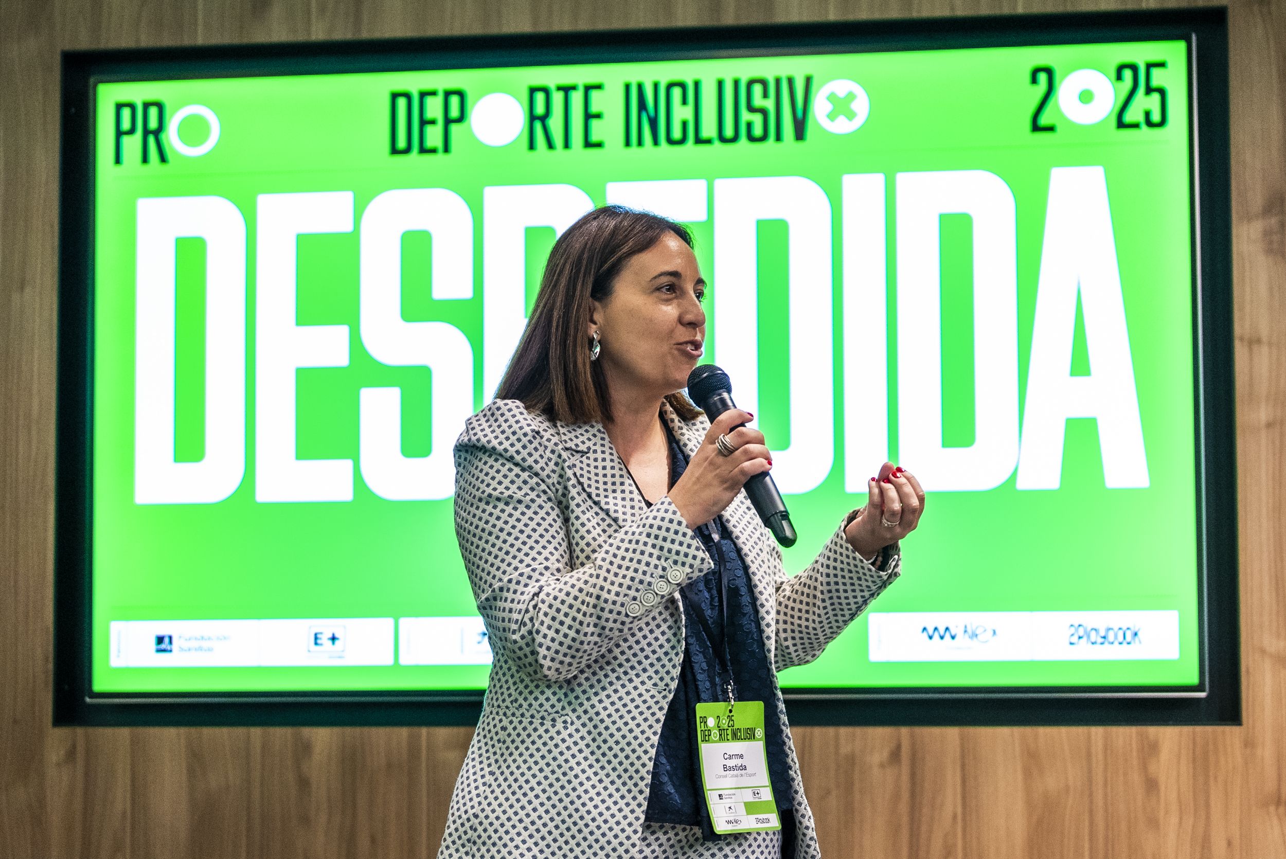 Carme Bastida, directora del Consell Català de l’Esport de la Generalitat de Catalunya, cerró la primera edición de PRO Deporte Inclusivo 2025