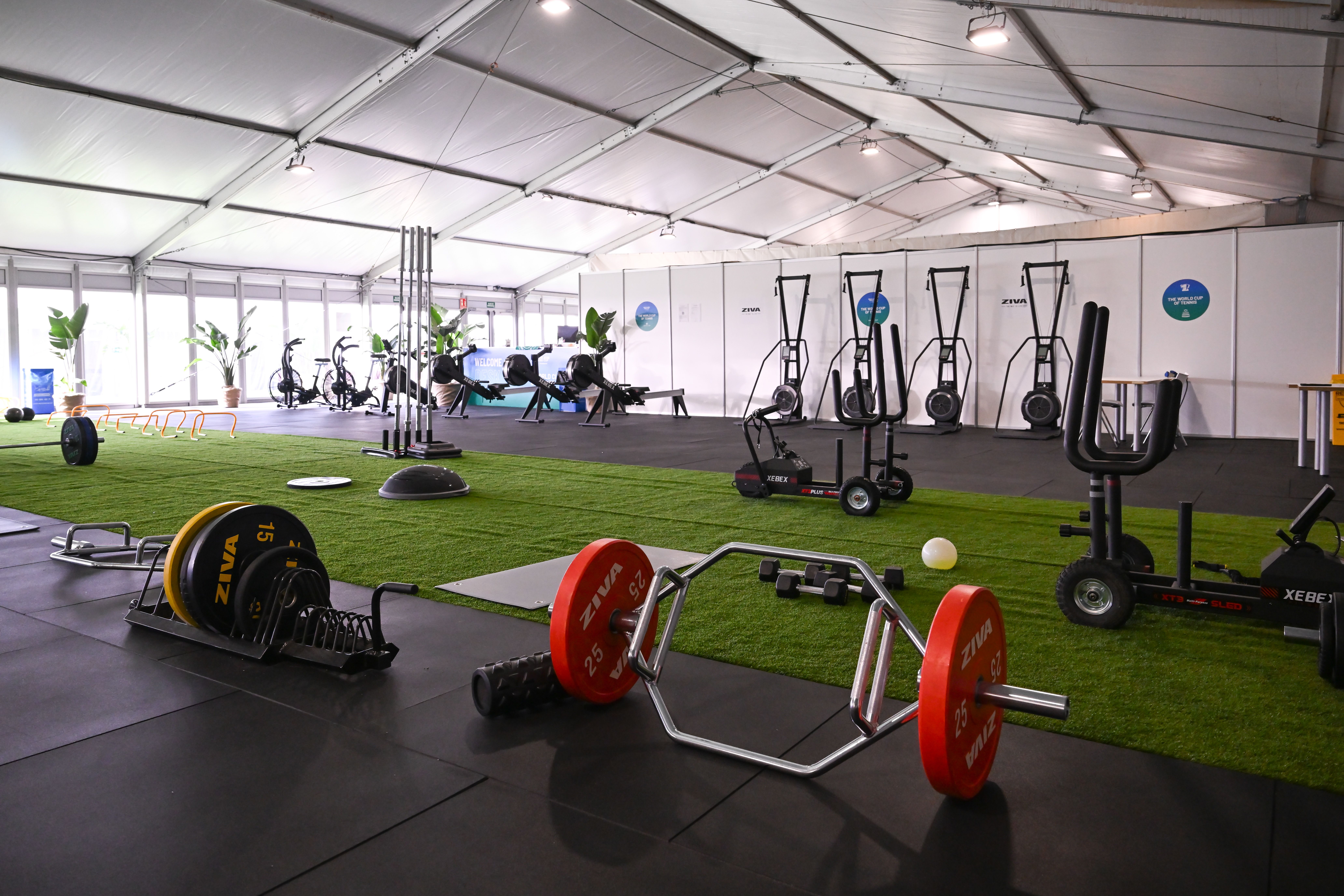 Gimnasio de la Copa Davis en Málaga, equipado por Fitness Deluxe con material ZIVA e Impulse
