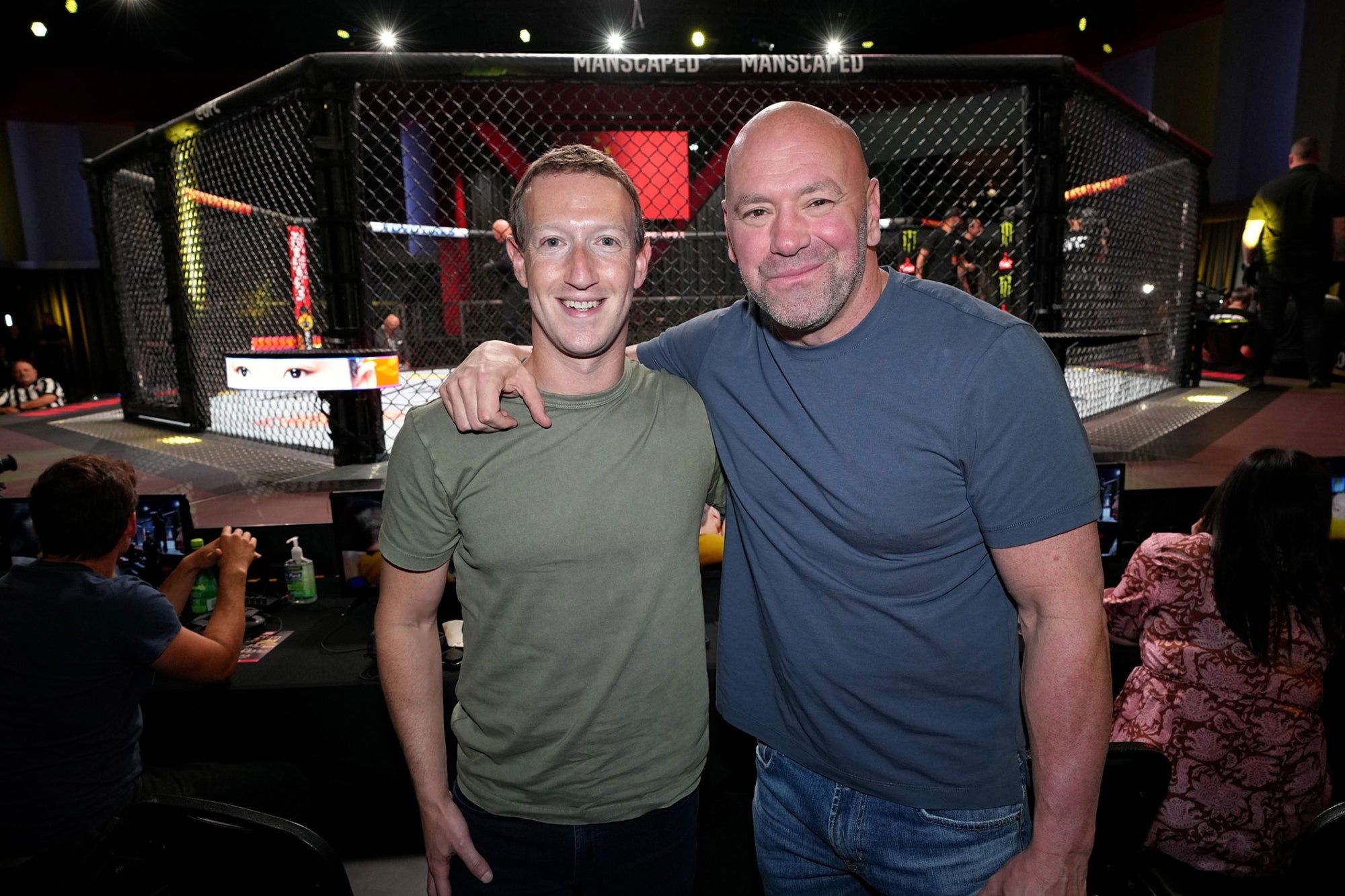 Mark Zuckerberg Dana White UFC Meta
