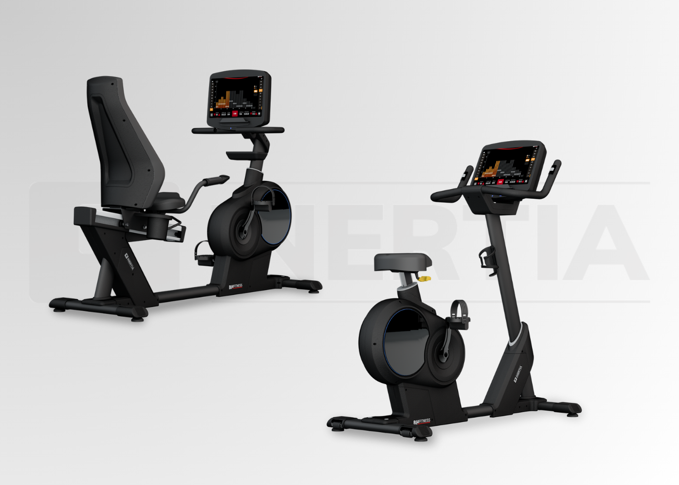 Bicicleta reclinada y Vertical, de Inertia
