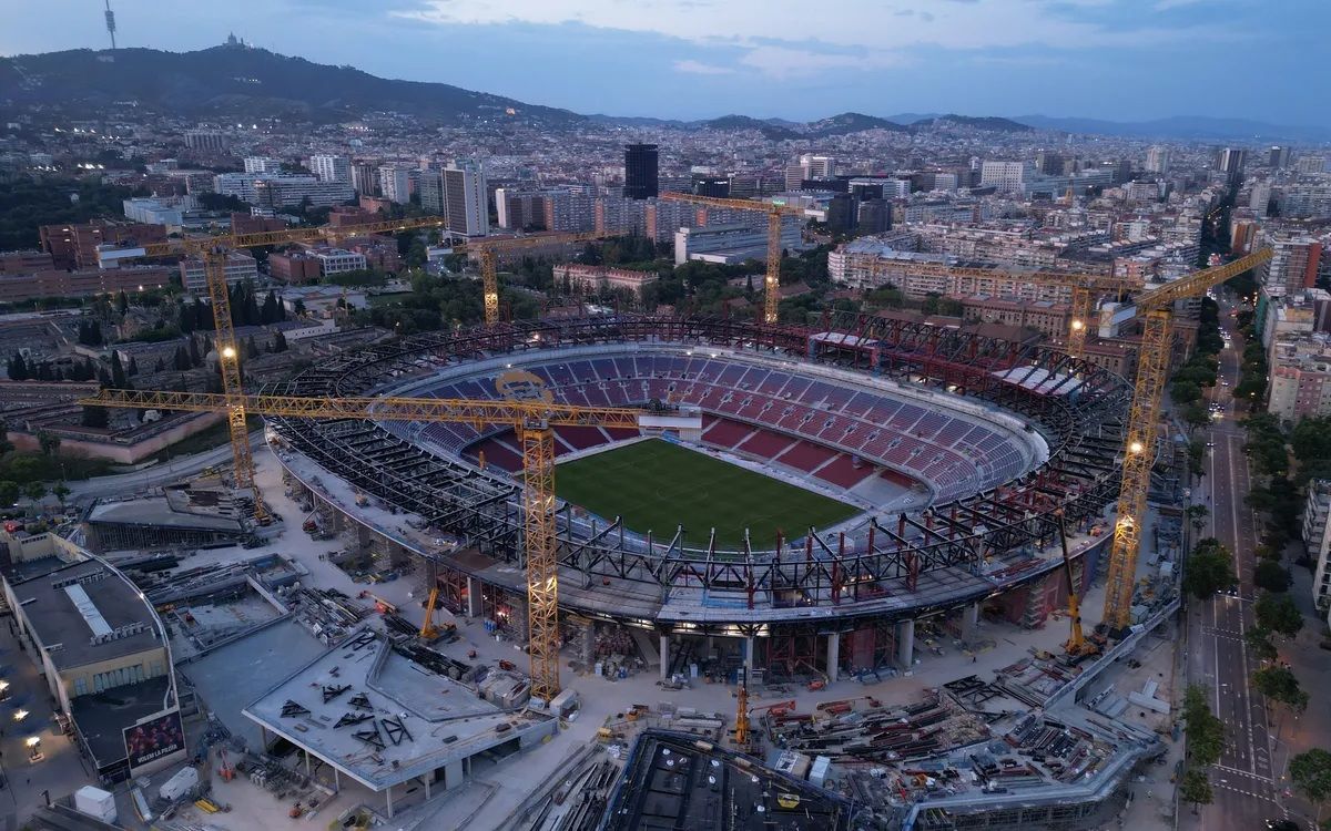 Camp Nou Barça Obras Vista Aerea 2025