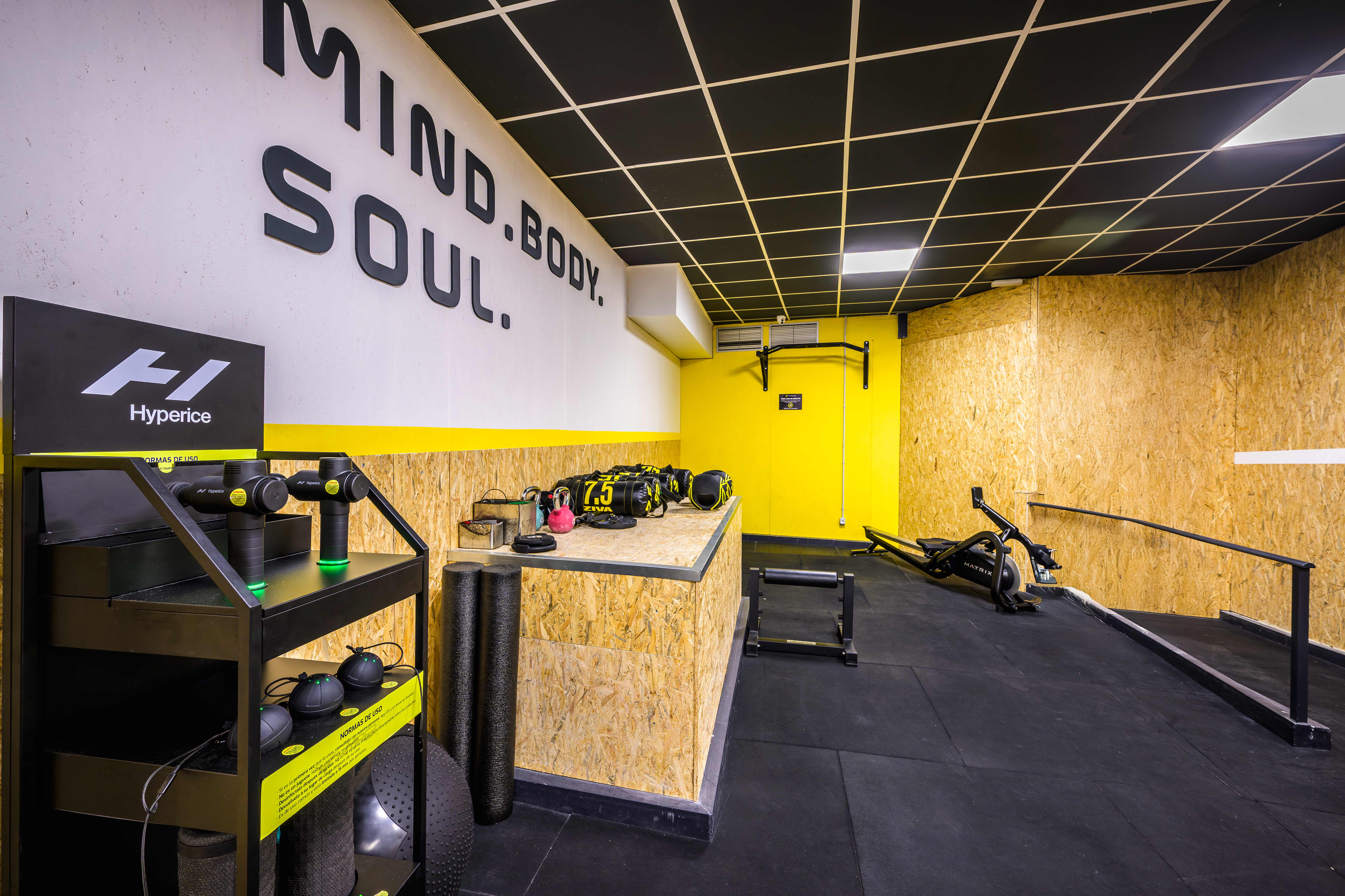 Zona mind body soul del gimnasio Xfitness de Getafe