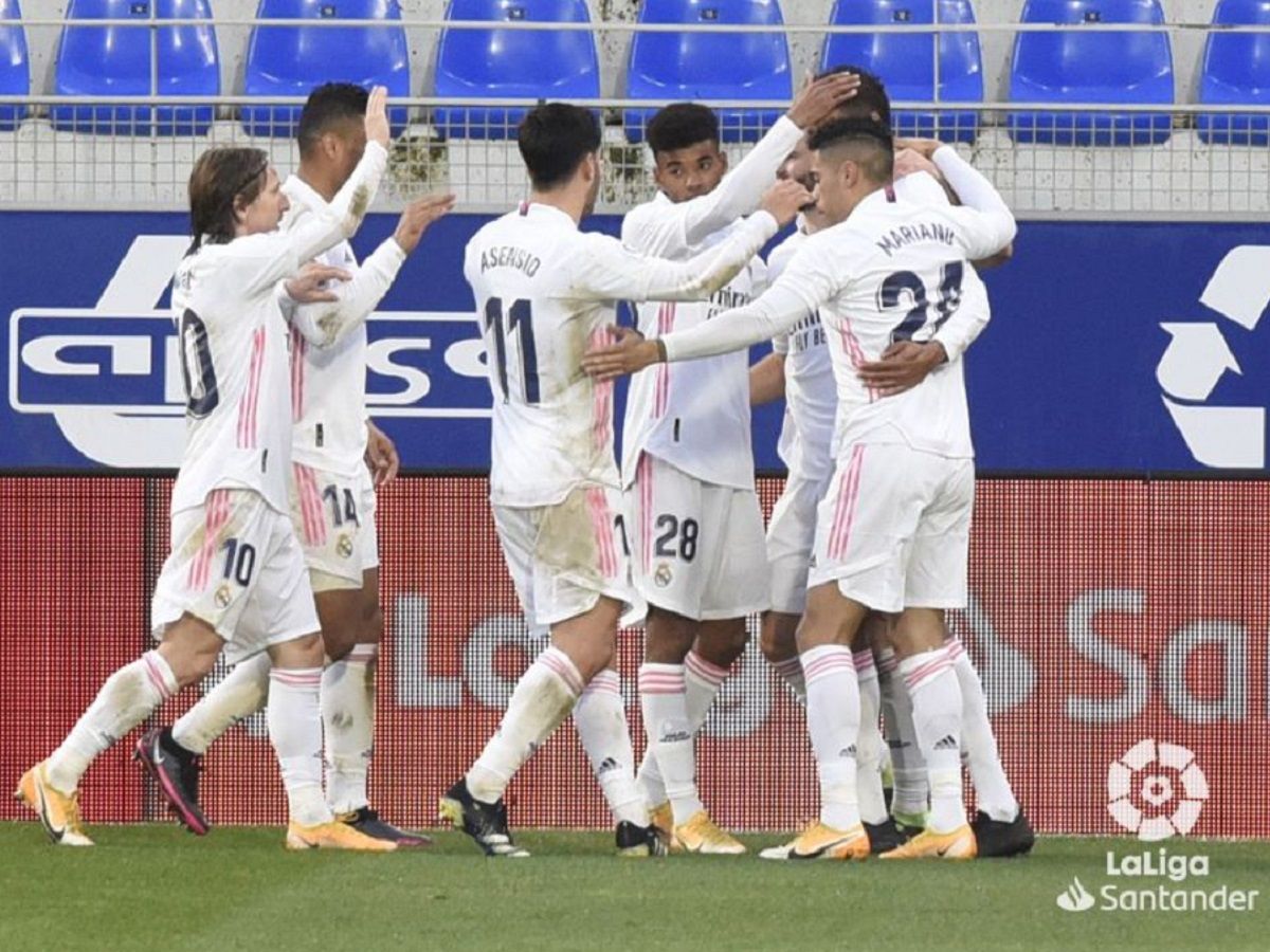 Real Madrid 2020 2021 celebración gol