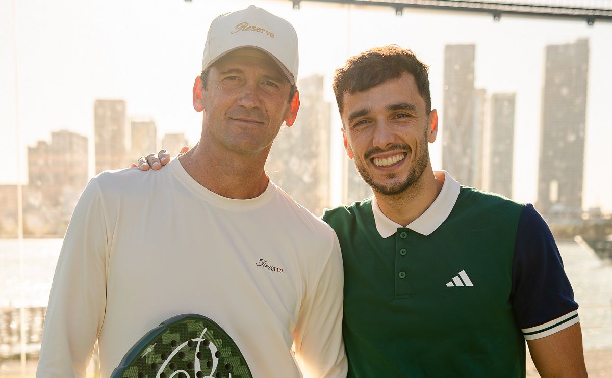  Wayne Boich junto al jugador de pádel Ale Galán
