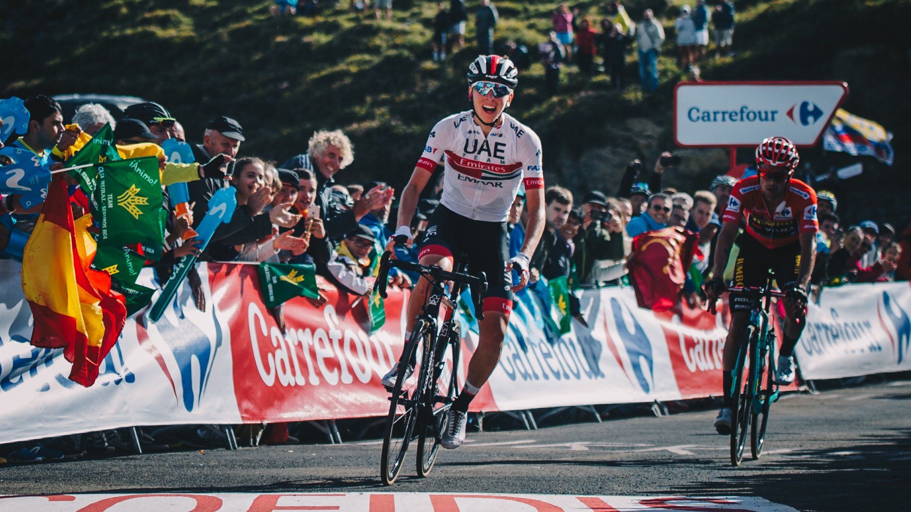 la vuelta pogacar roglic