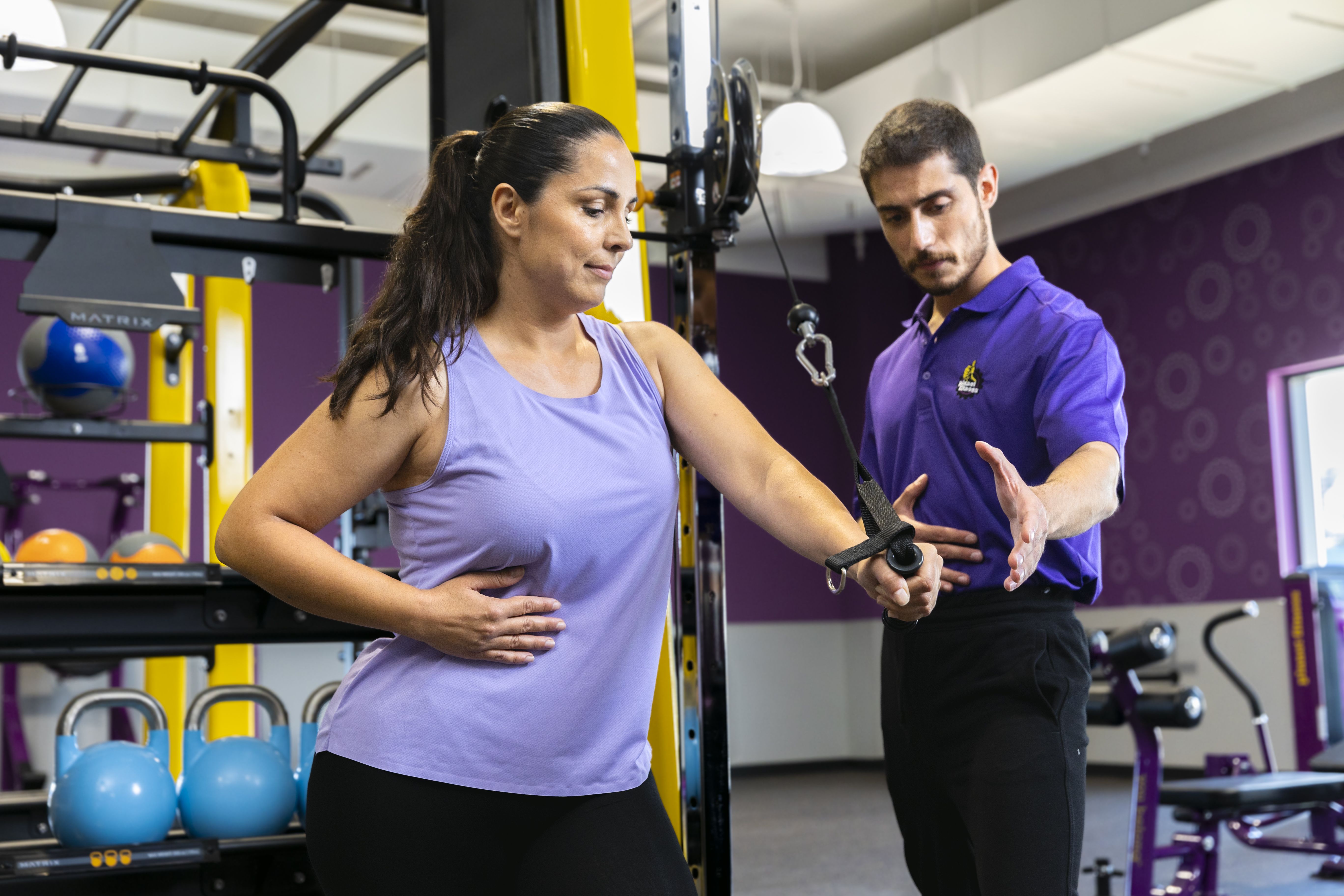 Entrenador gimnasio Planet Fitness