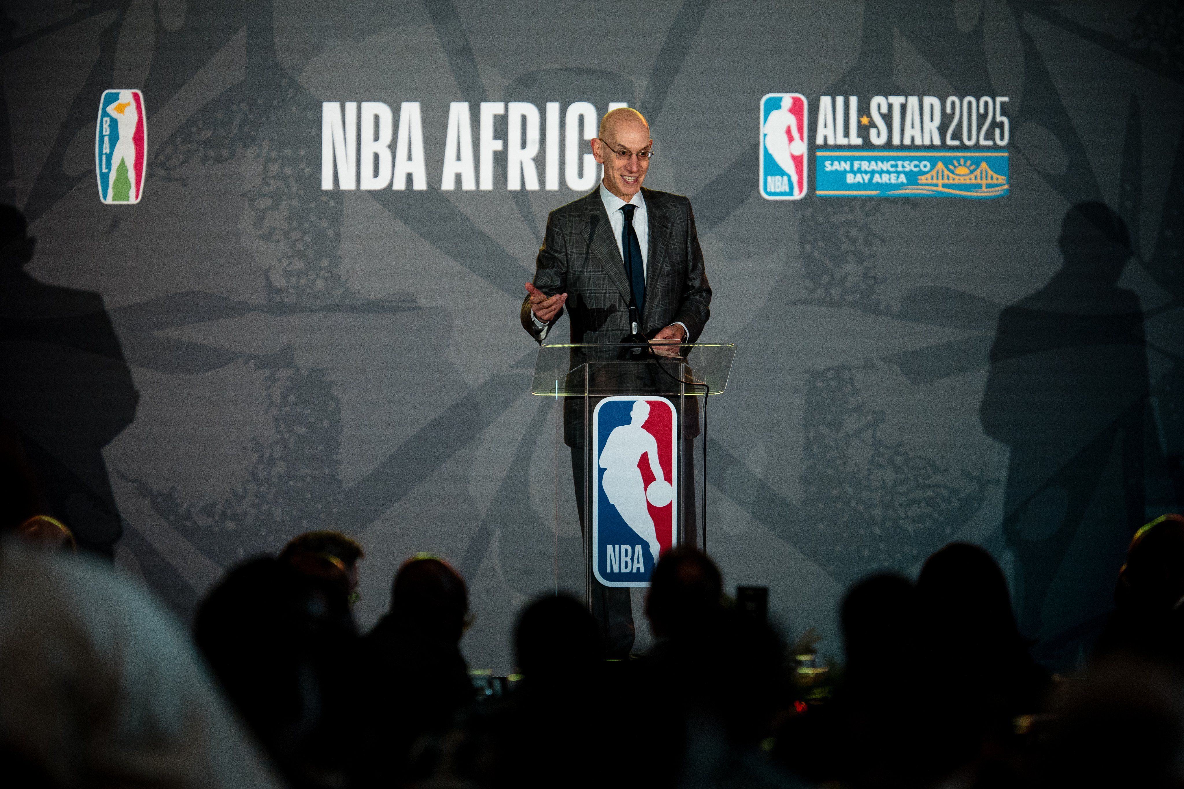 Adam Silver NBA Africa BAL 2025