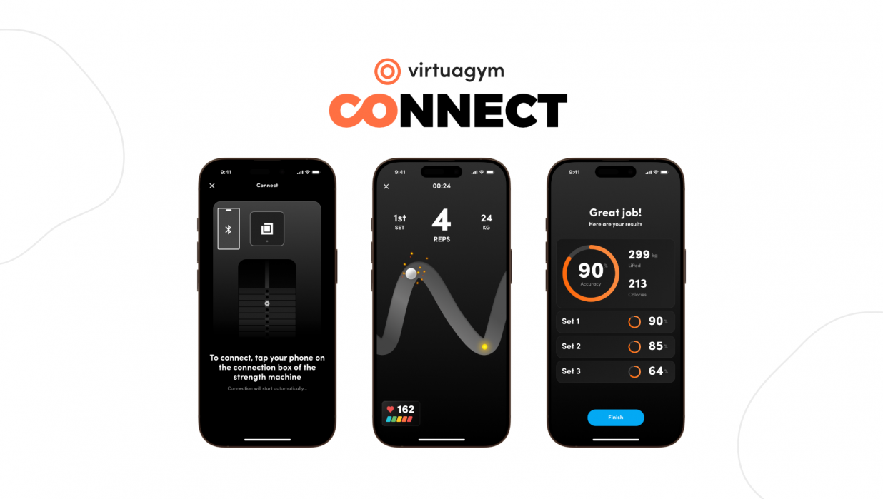 Virtuagym Connect screens