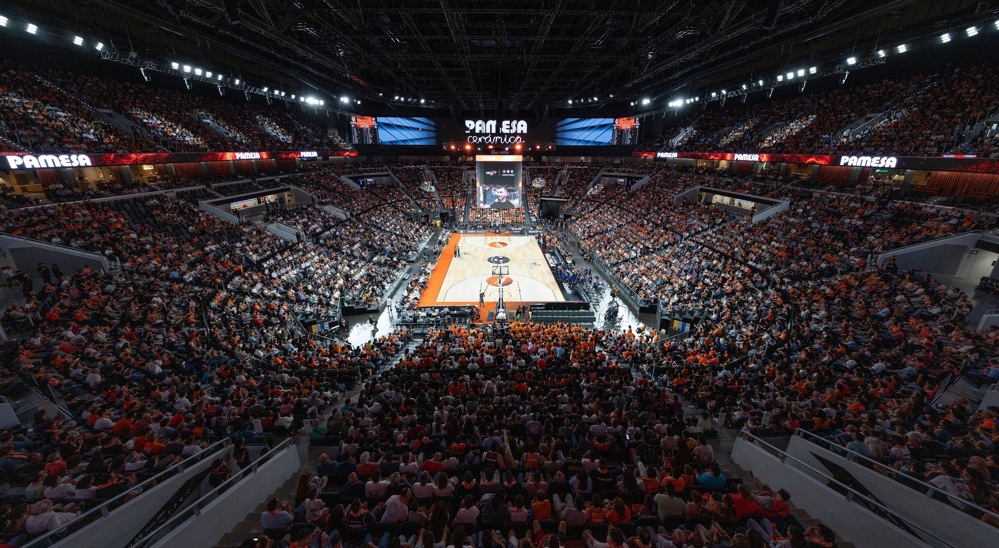 Valencia Basket Roig Arena pabellon ACB asistencia fan attendance 2025