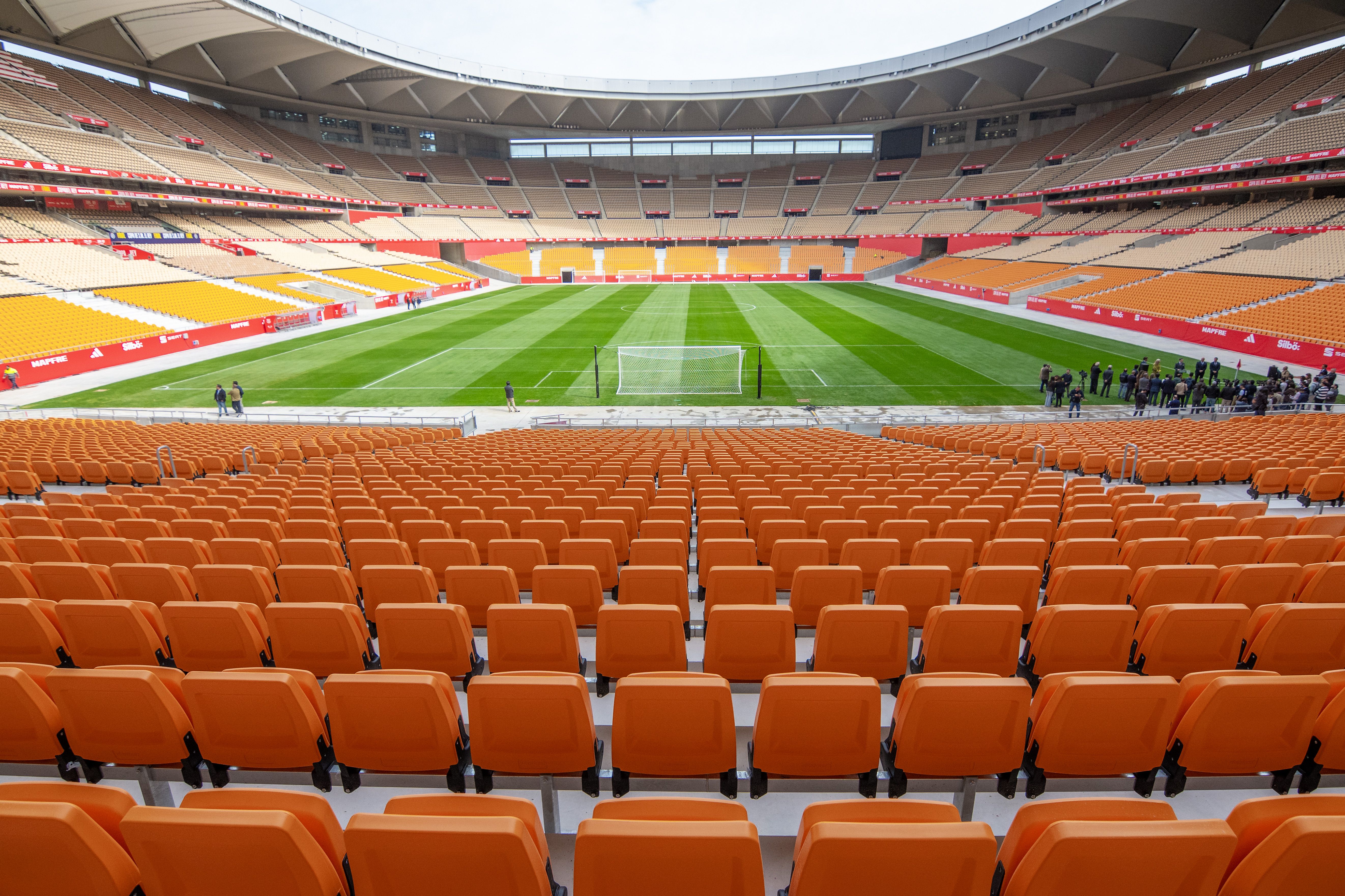 Proyecto de renovación de asientos del Estadio La Cartuja de Sevilla. Fotos: Juan José Úbeda / Estadio La Cartuja