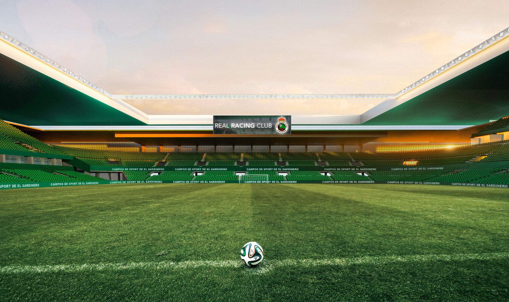 Real Racing Club Nuevo Sardinero Render Césped