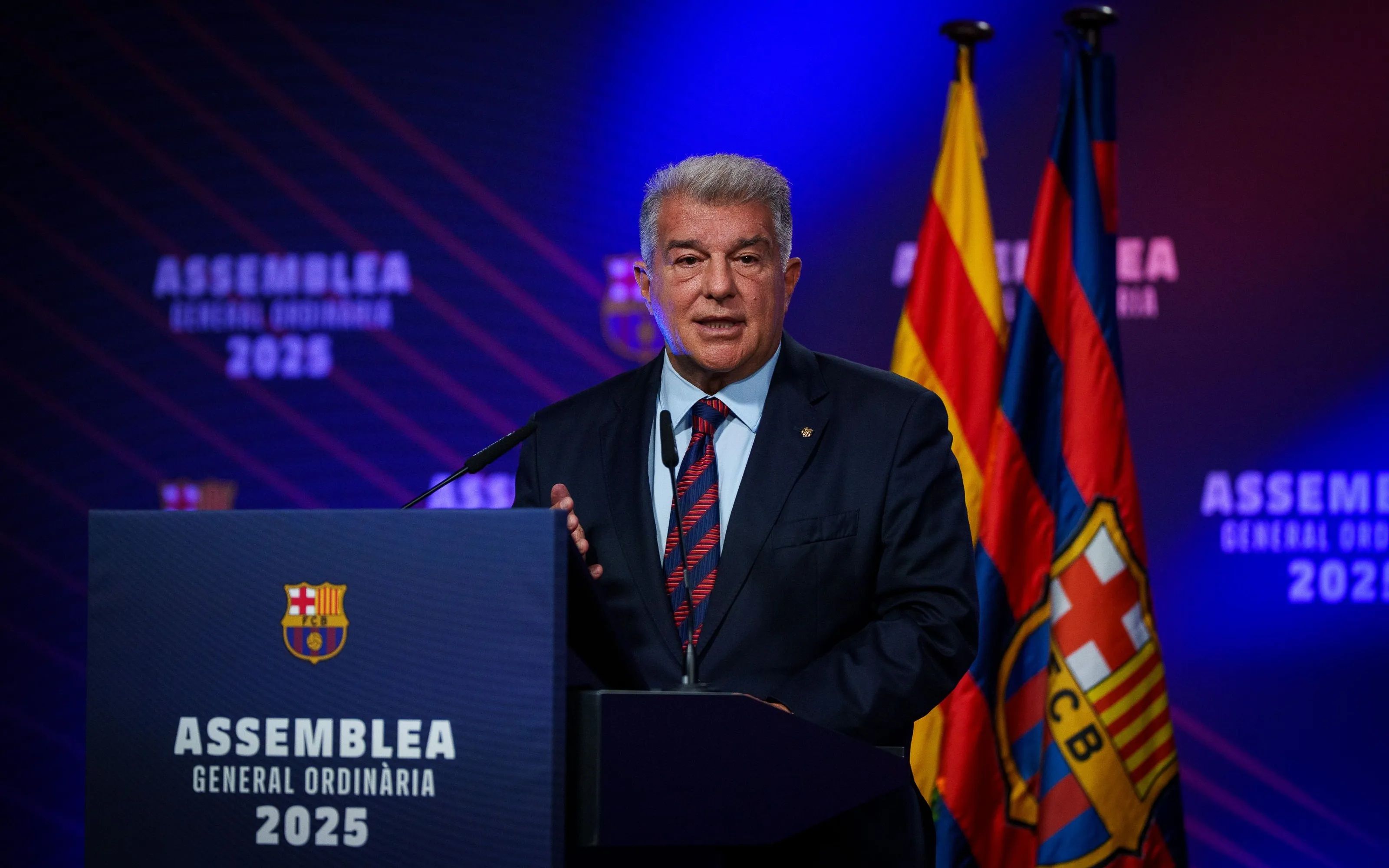 FC Barcelona Barça Asamblea directiva Laporta discurso 2025