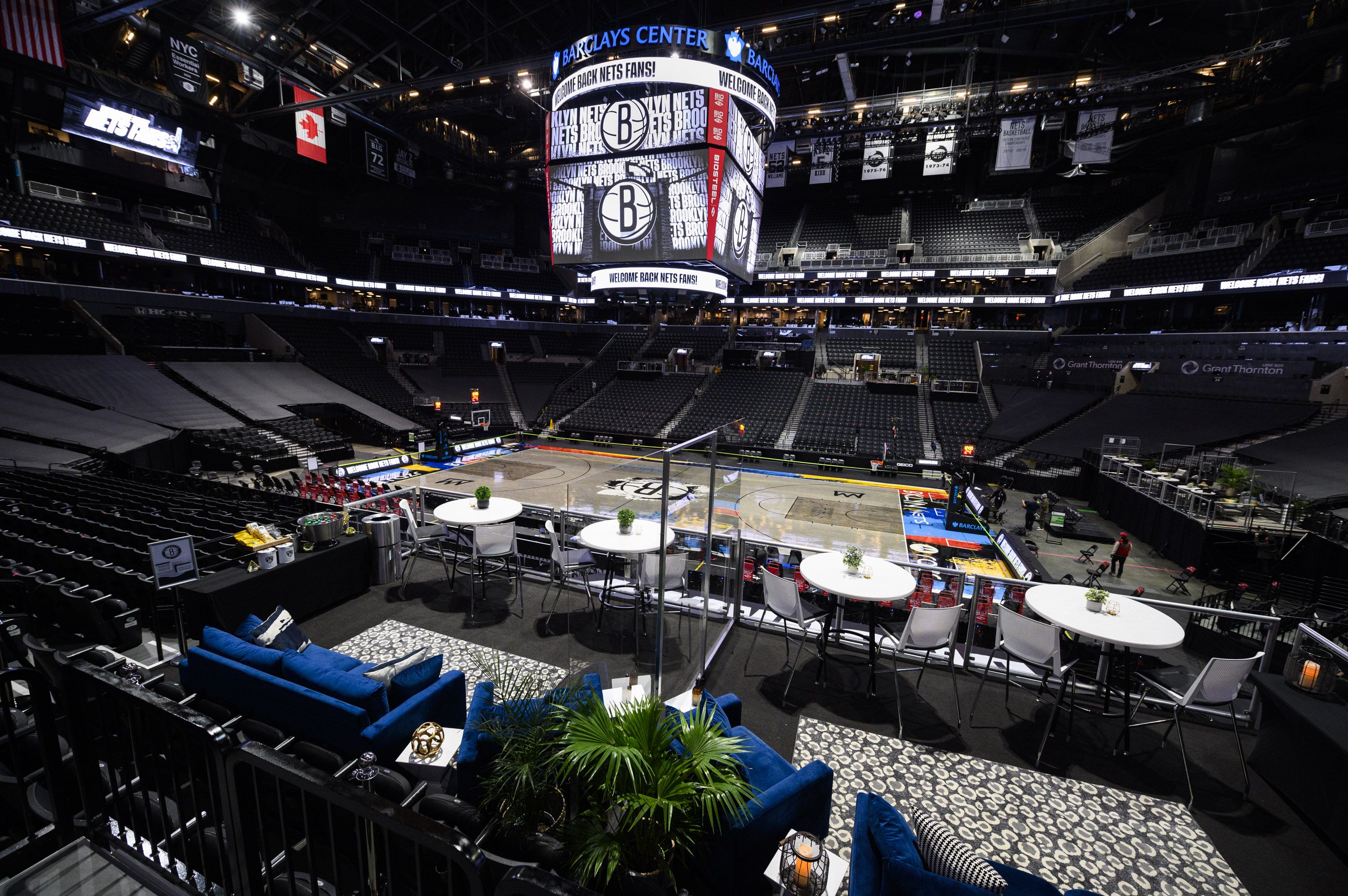 NBA hospitality brooklyn nets