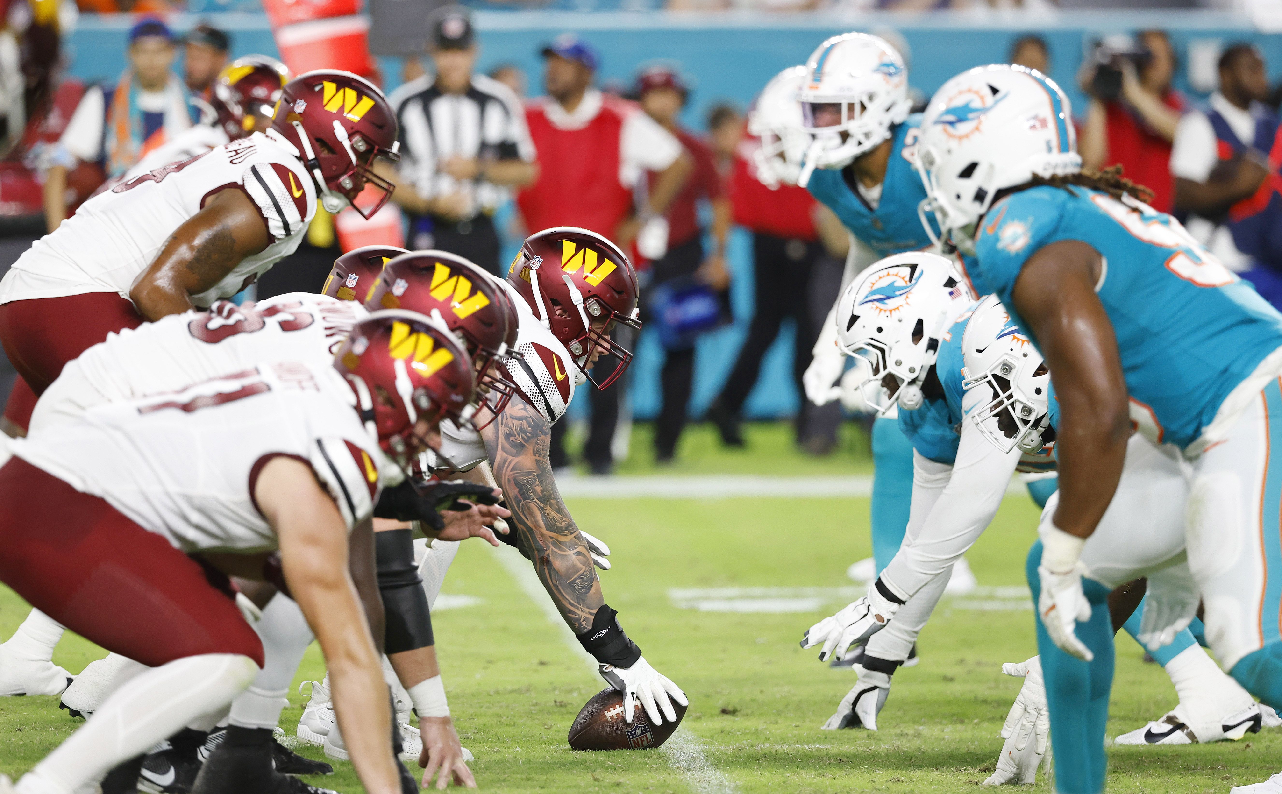 Miami Dolphins y Washington Commanders NFL