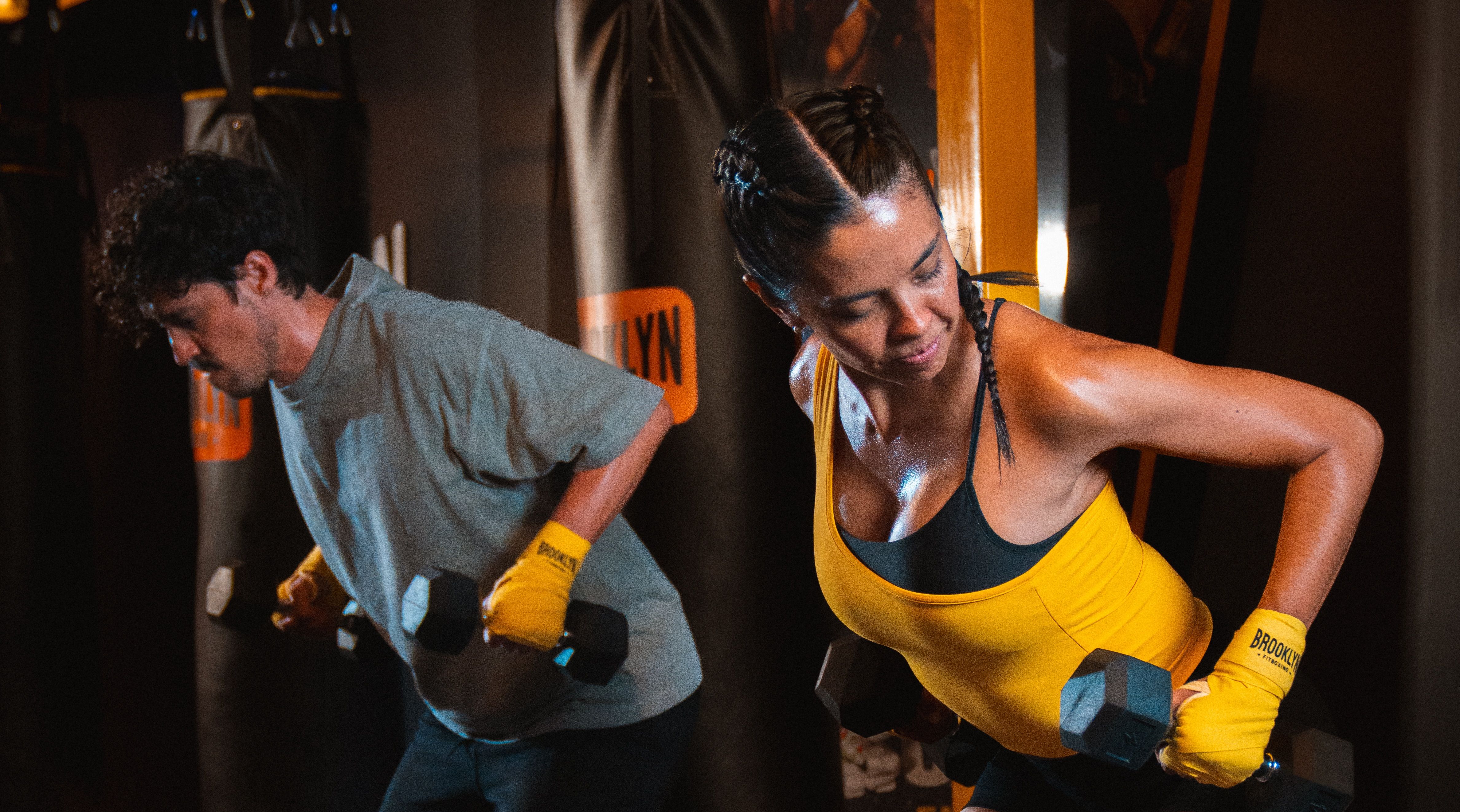 Entrenamiento en un centro de Brooklyn Fitboxing