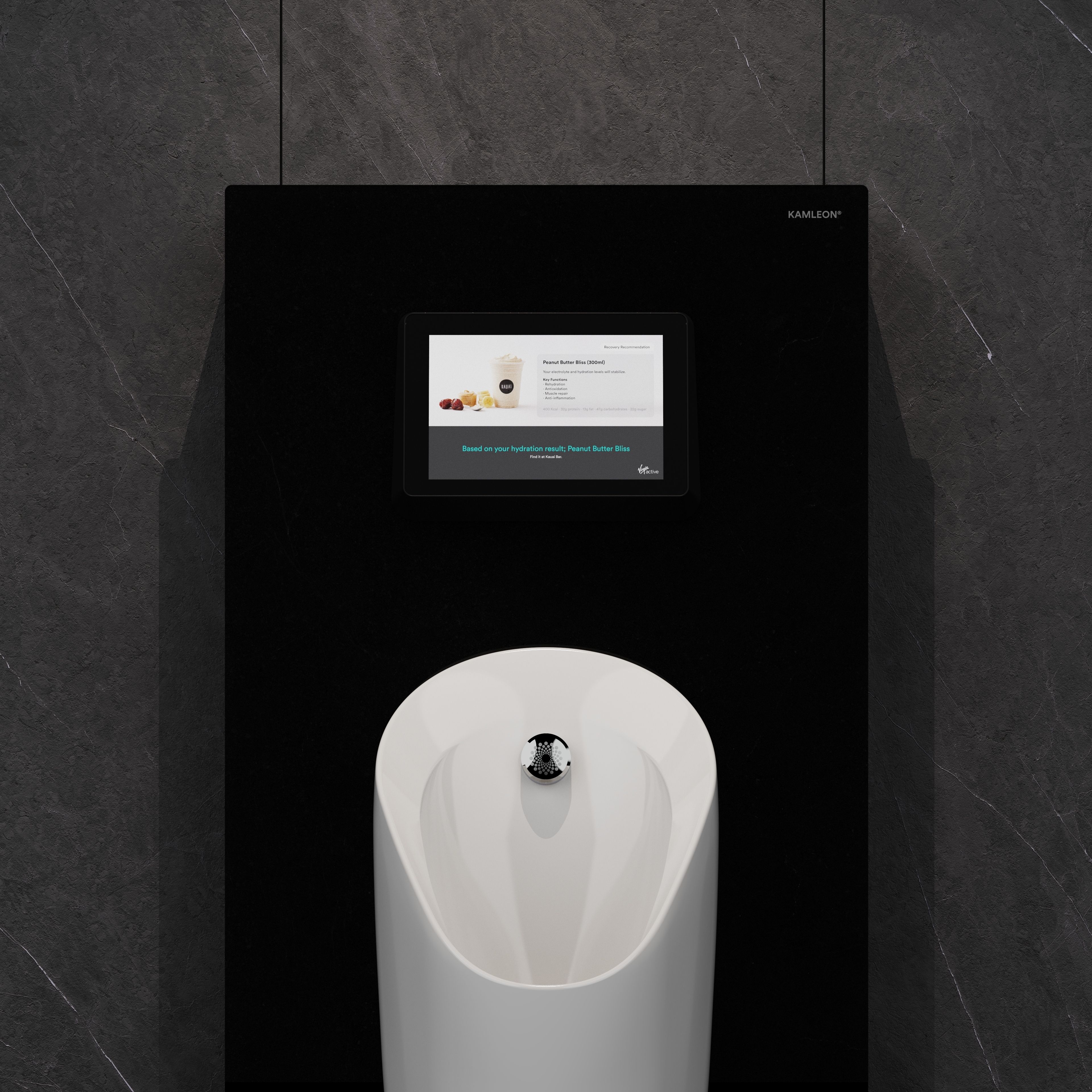 Los monitores de los urinarios de Kamleon lanzan recomendaciones de hidratación