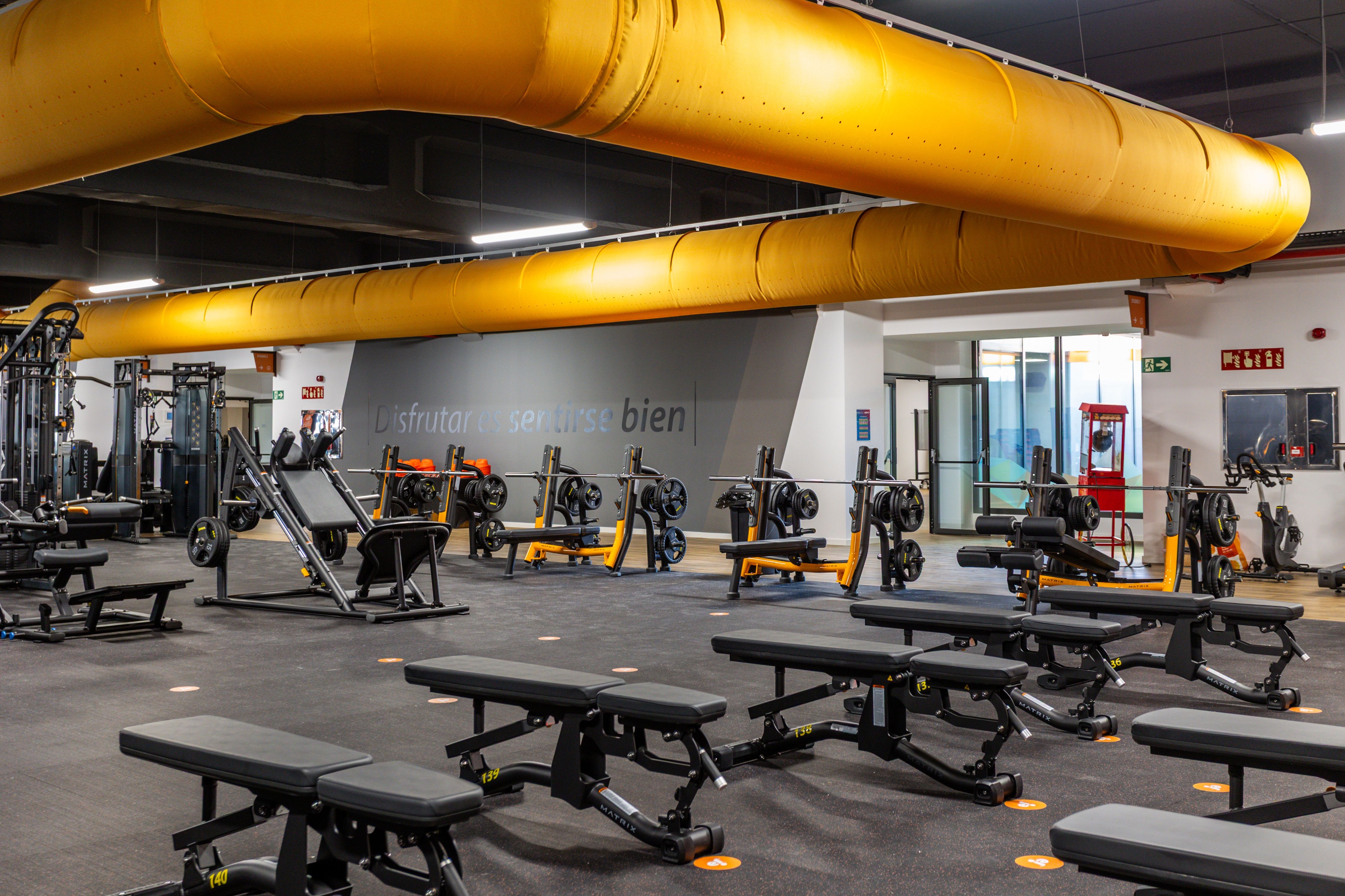 sala de fuerza gimnasio Enjoy