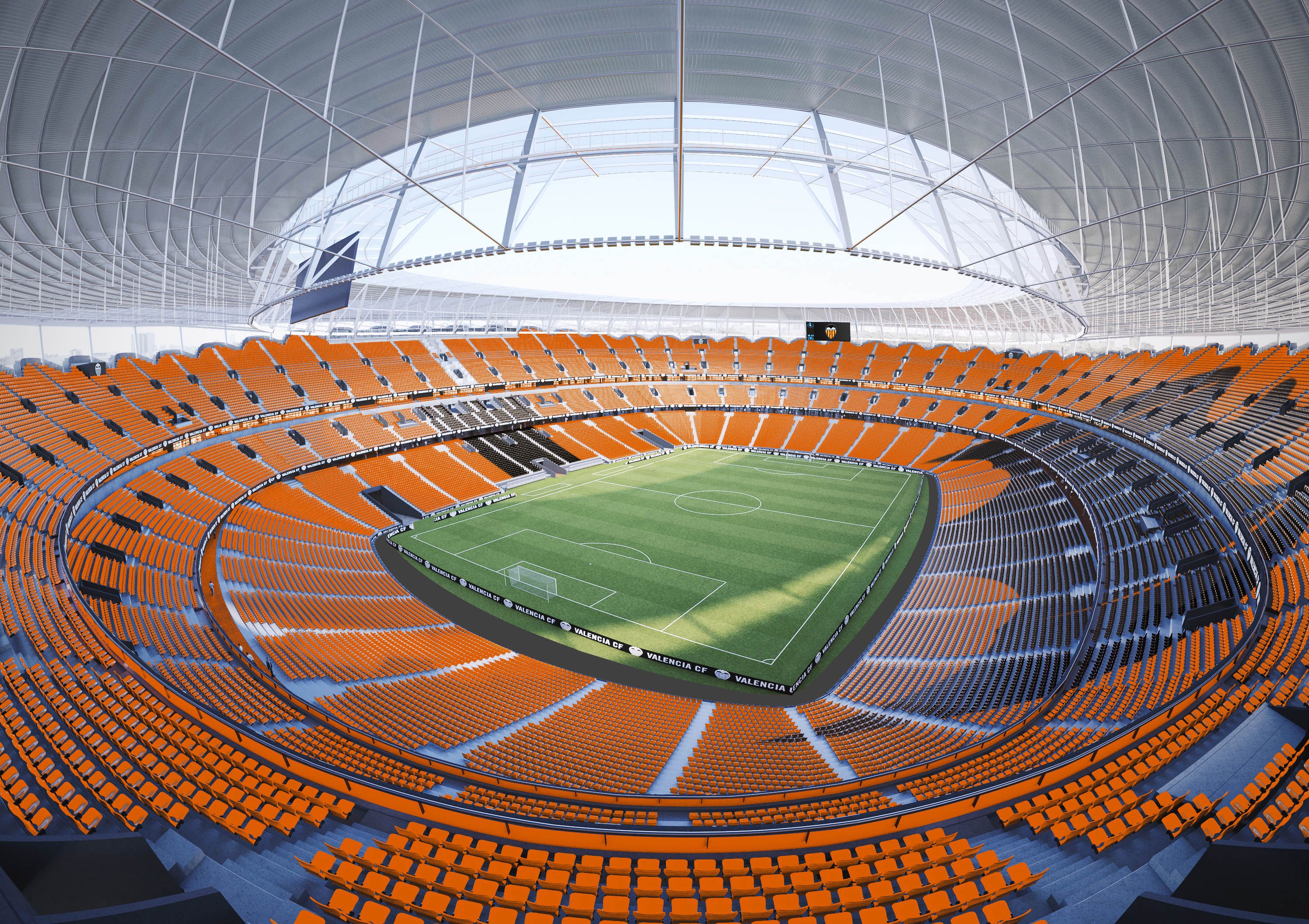 Valencia CF render Nou Mestalla butacas Daplast 2025