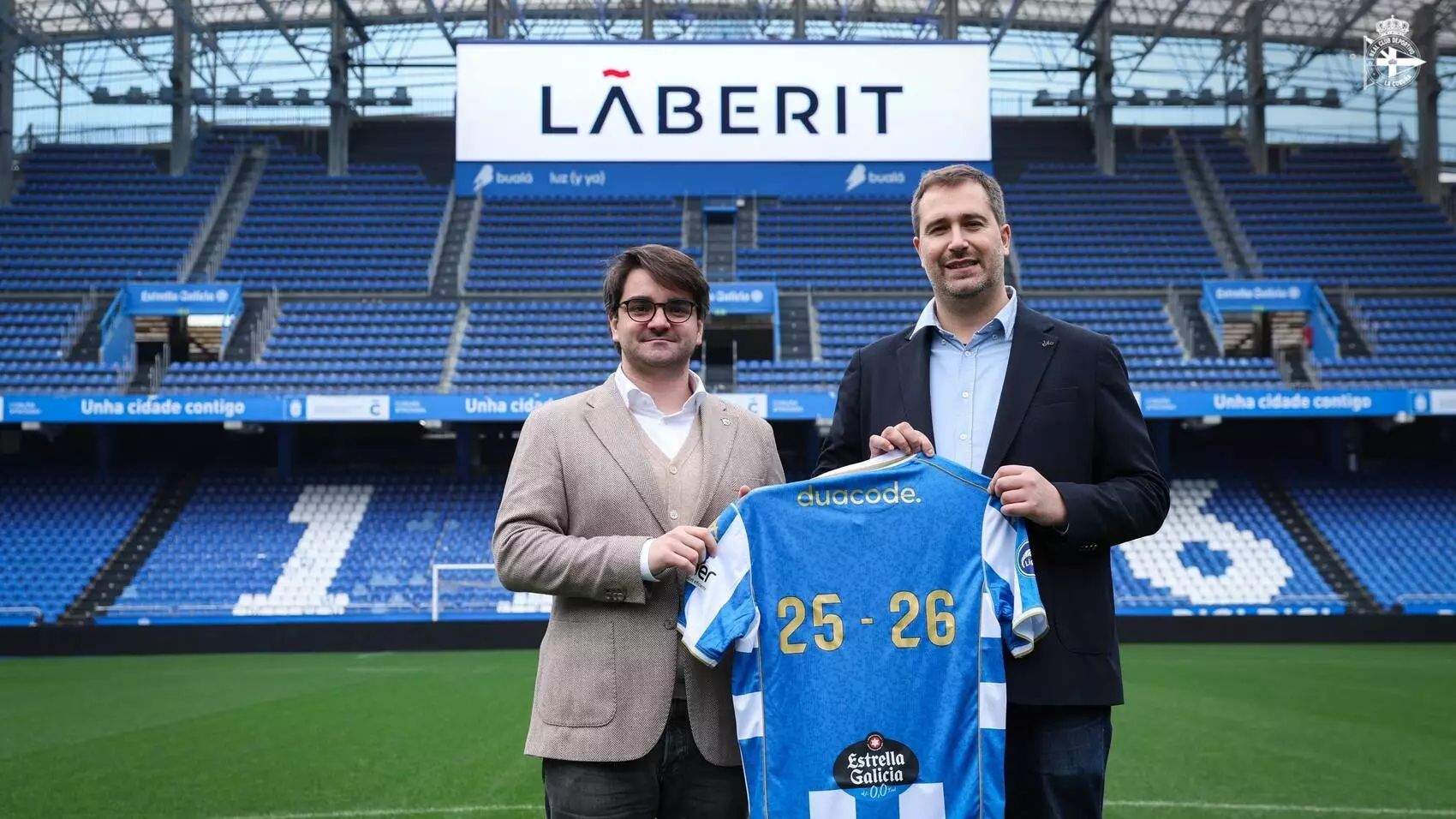 RC Deportivo Duacode Laberit Patrocinador 2025 2026