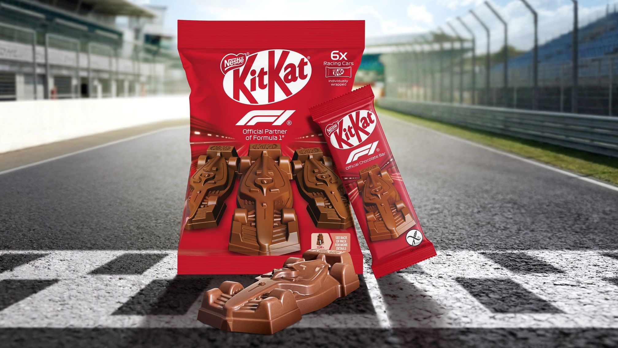 AN0326 KitKat calienta motores como chocolate oficial de la F1 1