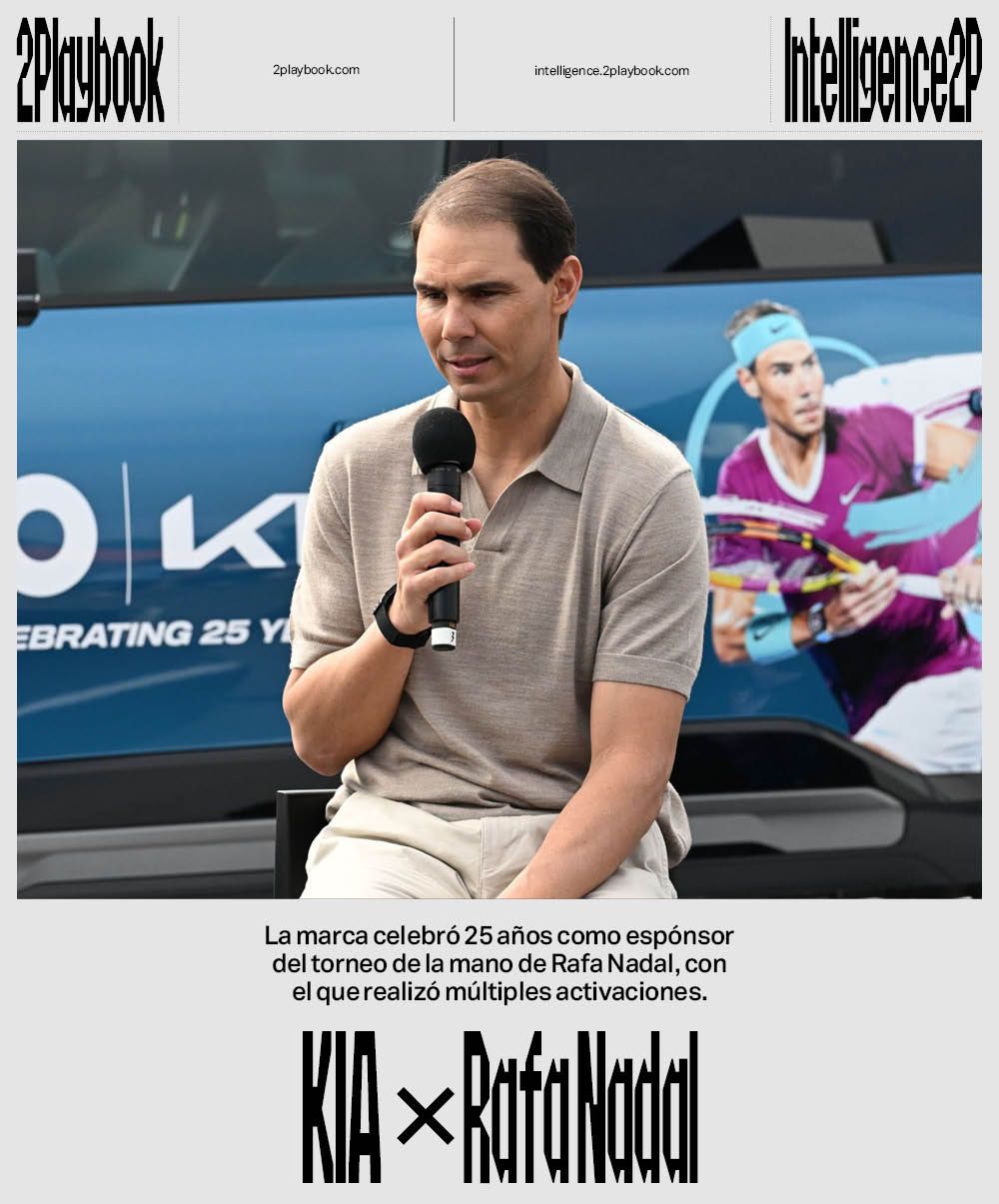 En el 25 aniversario de KIA como espónsor del Open de Australia, invitó a Rafa Nadal al evento, con el que activó su acuerdo de patrocinio