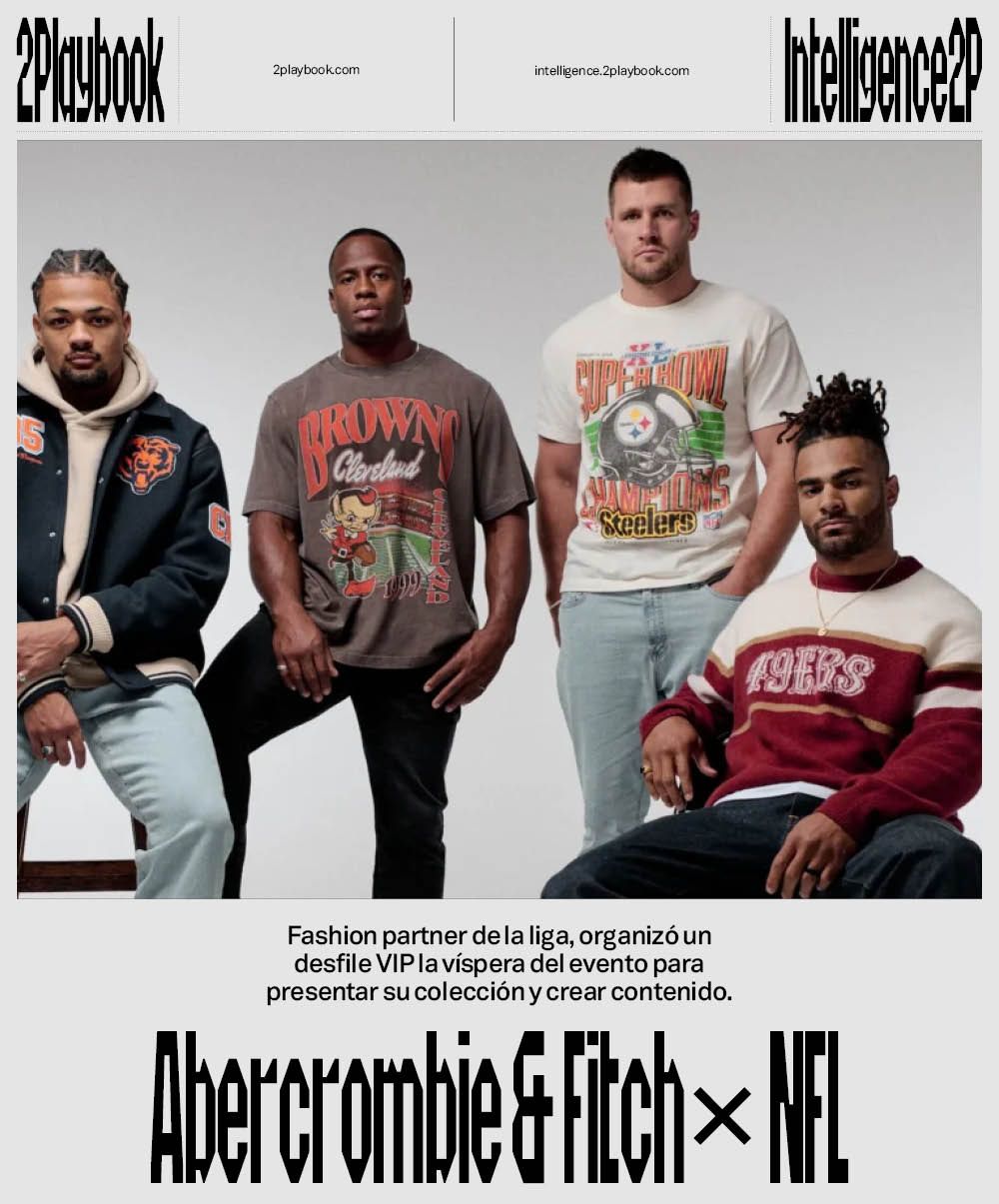 Abercrombie & Fitch debuta como Socio Oficial de Moda de la NFL con una activación exclusiva