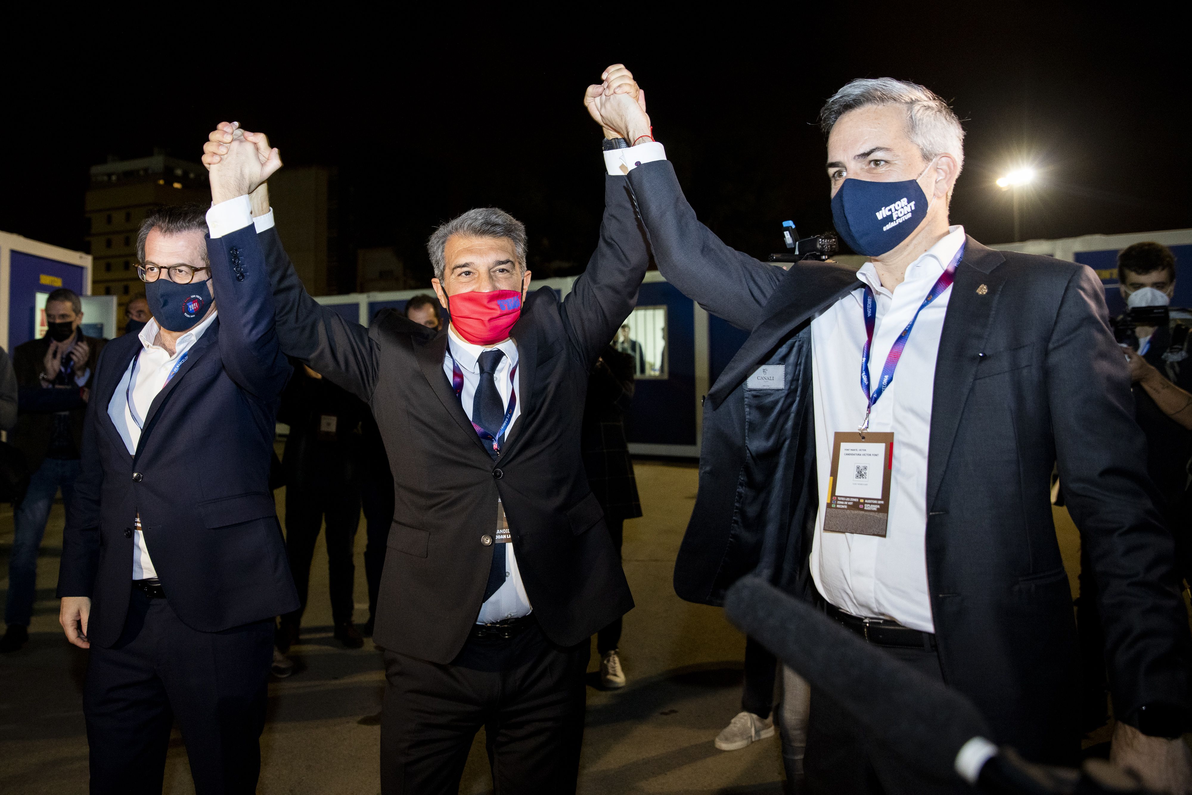 fc barcelona joan laporta toni freixa victor font