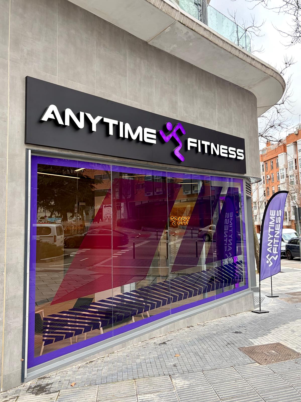 La fachada del gimnasio de Anytime Fitness Imperial en Madrid La fachada del gimnasio de Anytime Fitness Imperial en Madrid