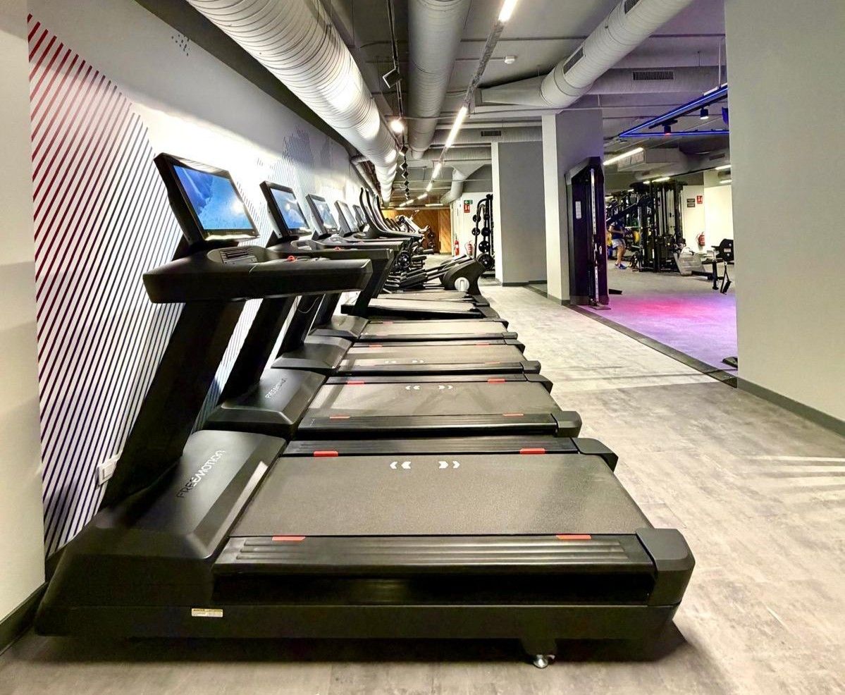 La zona cardio del primer gimnasio corporativo en Madrid