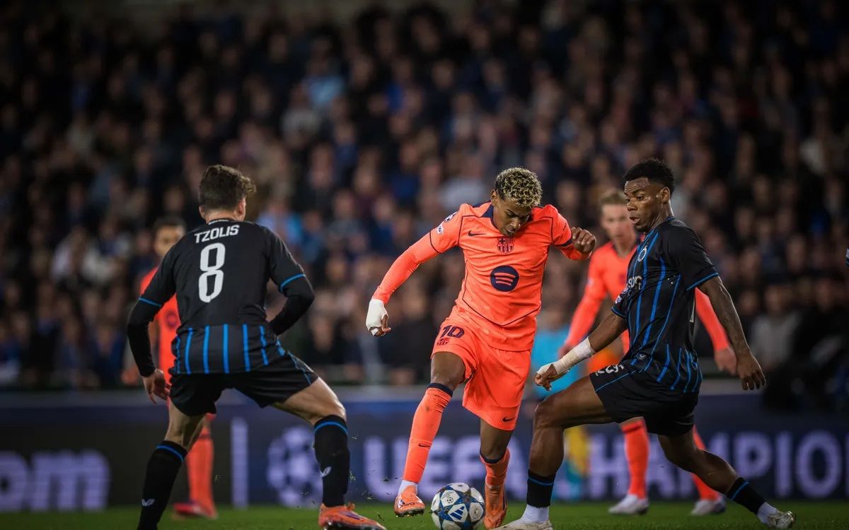 FC Barcelona Barça Lamine Yamal Nike Spotify Brujas Champions League Belgica 2025 2026