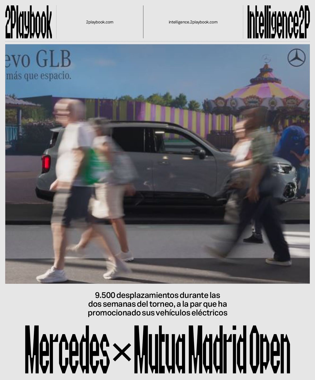 Mercedes-Benz impulsa la movilidad del torneo con su flota eléctrica y exhibición de modelos premium.
