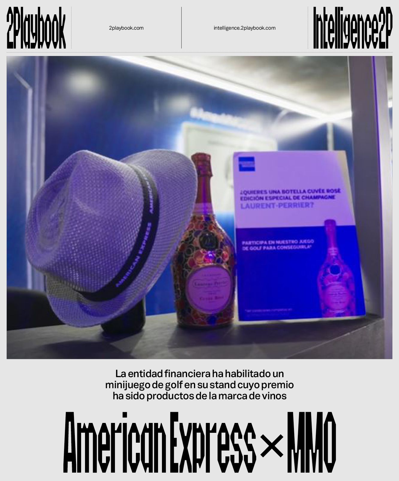 American Express y Laurent-Perrier combinan ocio y premium con minigolf y premios para los asistentes.