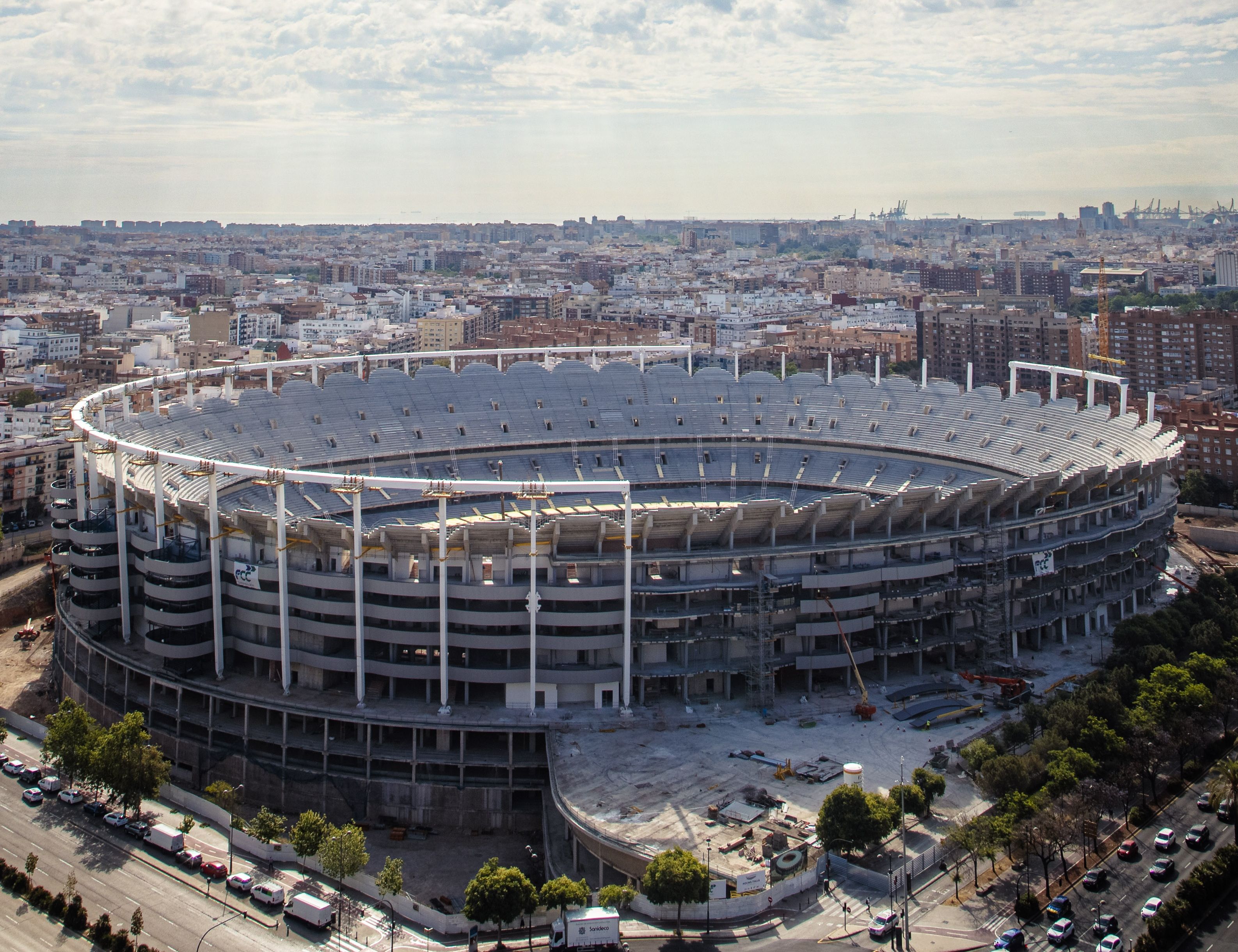 Valencia CF Mestalla Estadio Aérea Obras 2026
