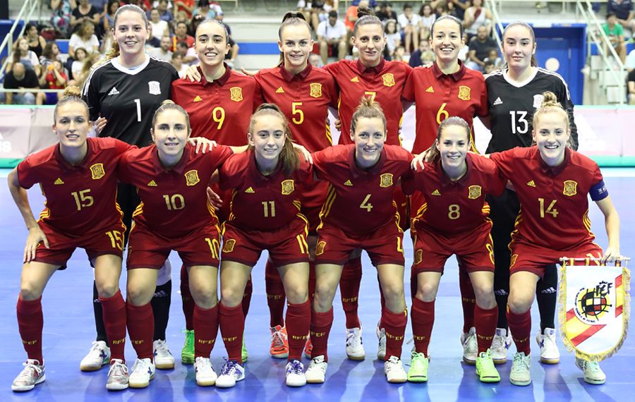 Selección española femenina de fútbol sala.