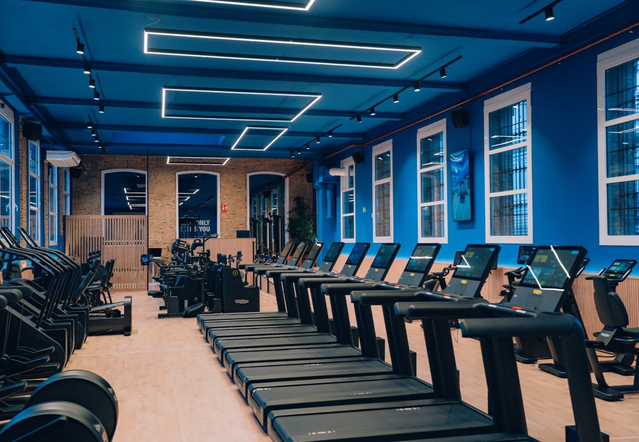 La zona de entrenamiento de cardio del CE Mediterrani.