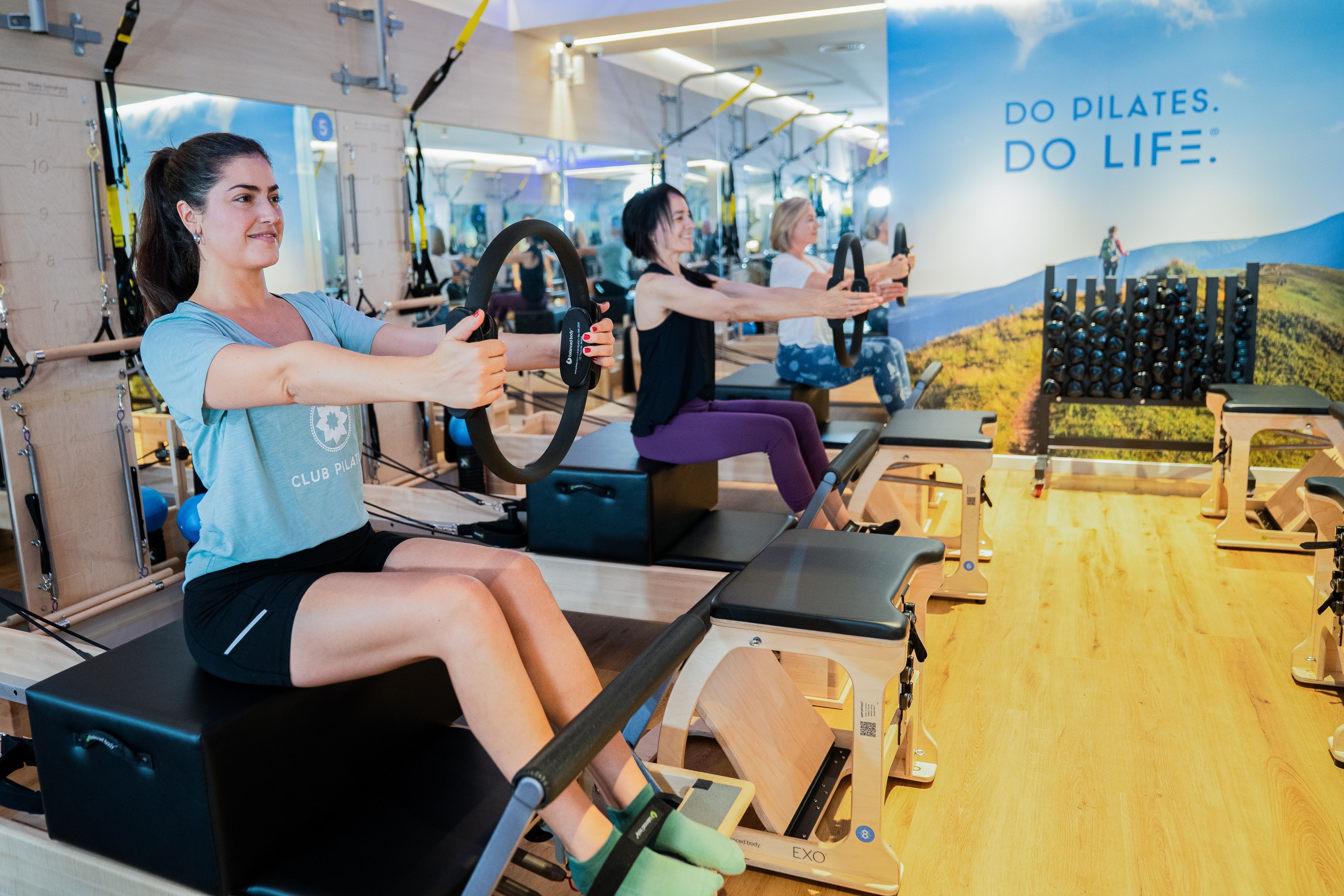 Así se entrena en una clase colectiva en Club Pilates