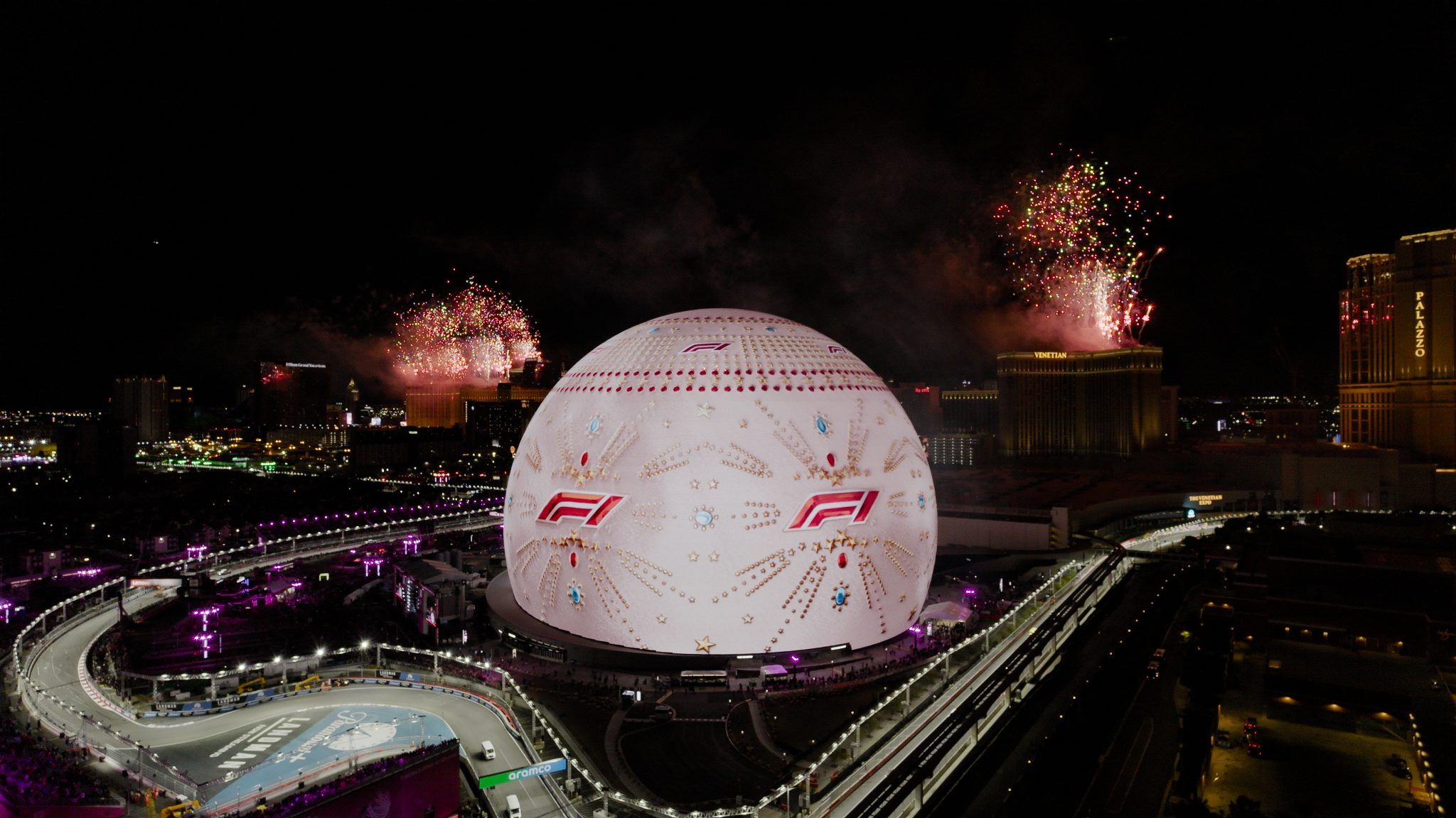 Sphere and Formula 1 Heineken Las Vegas