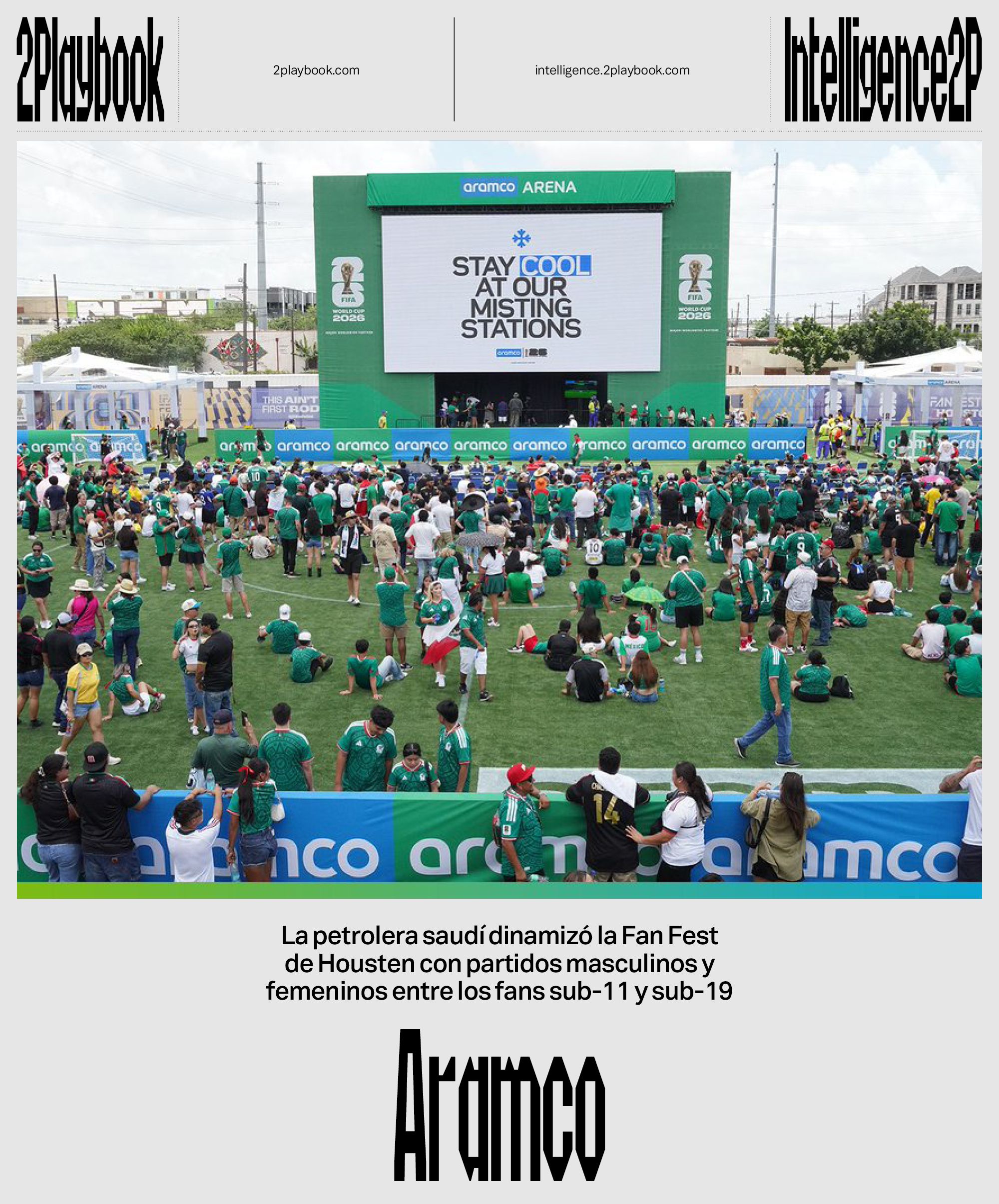 Aramco realizó torneos en su propio arena de Houston, el Aramco Arena.