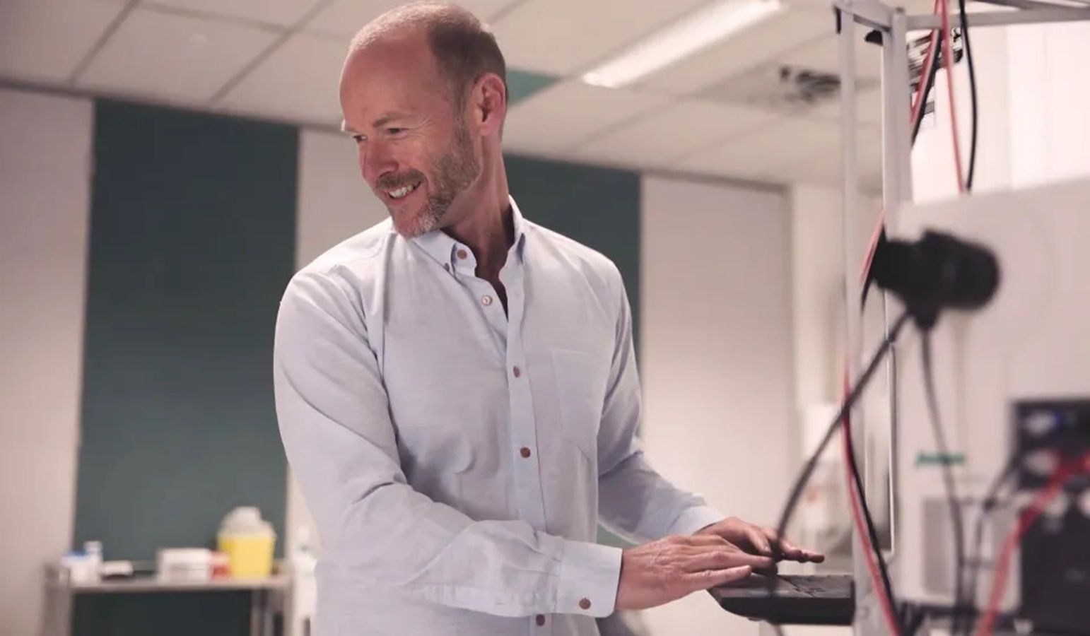 Bruce Hastings Les Mills head of research in the lab