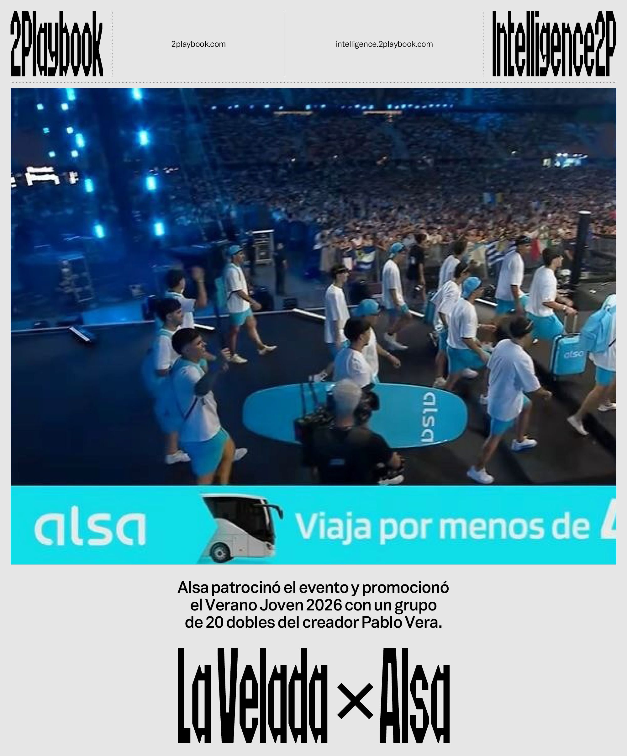 Alsa invadió el ring con 20 personas para promocionar el Verano Joven