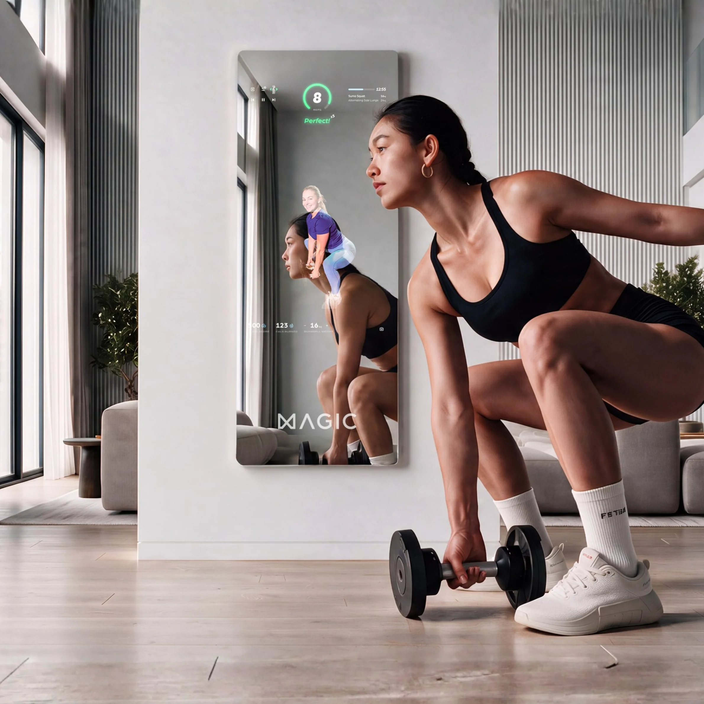 el espejo inteligente de la start-up británica Magic Ai