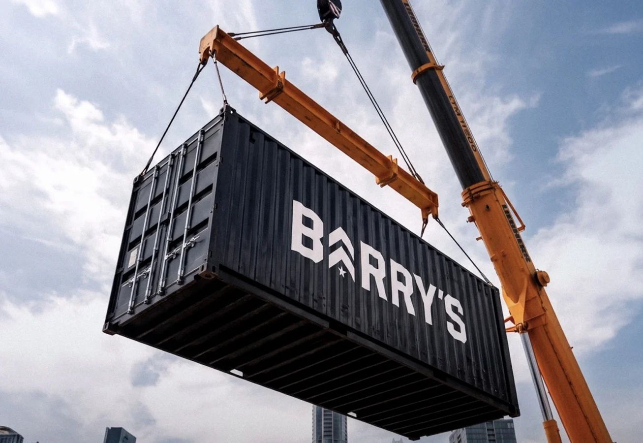 Contenedor Barry's entrenamiento gimnasio portátil