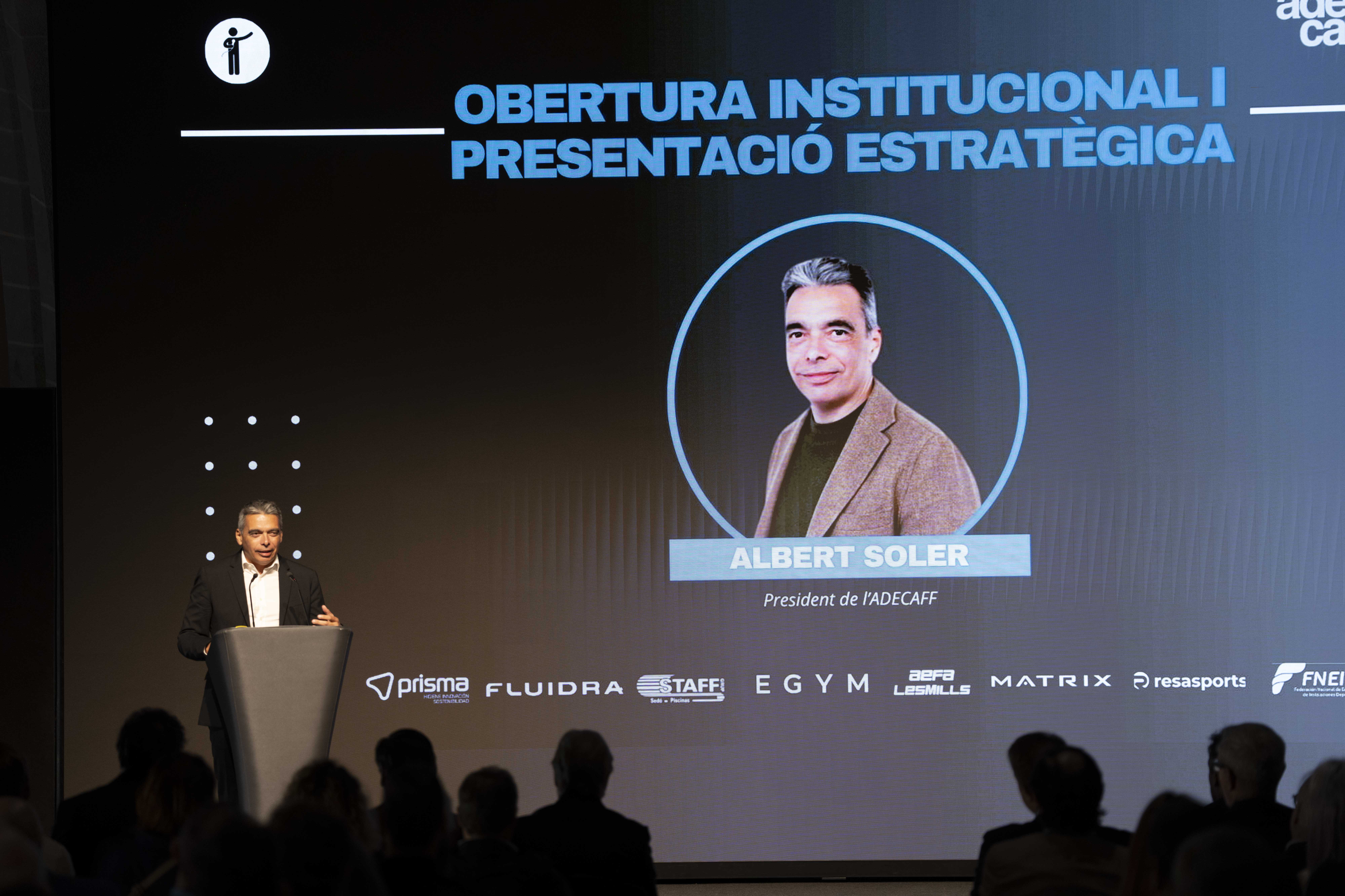 Albert Soler, durante el V Congreso de Adecaff
