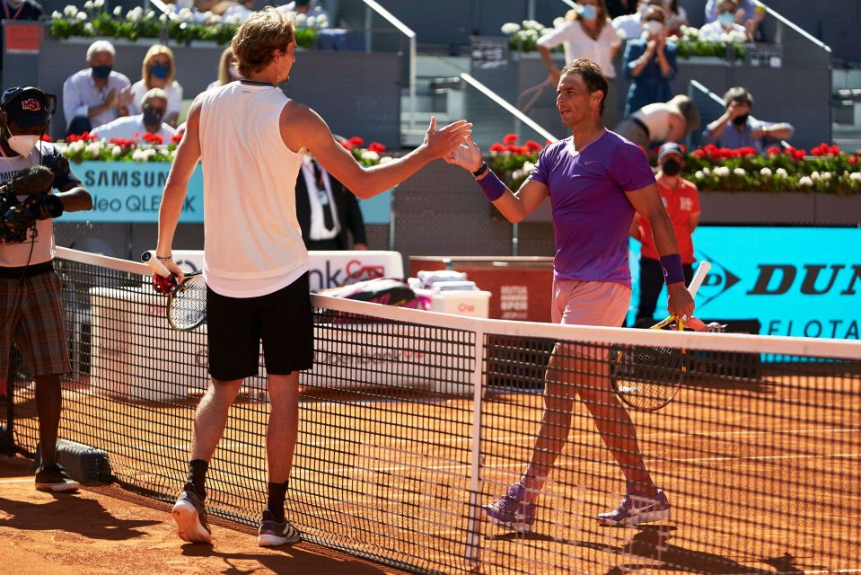 Rafa Nadal Zverev Mutua Madrid Open ATP